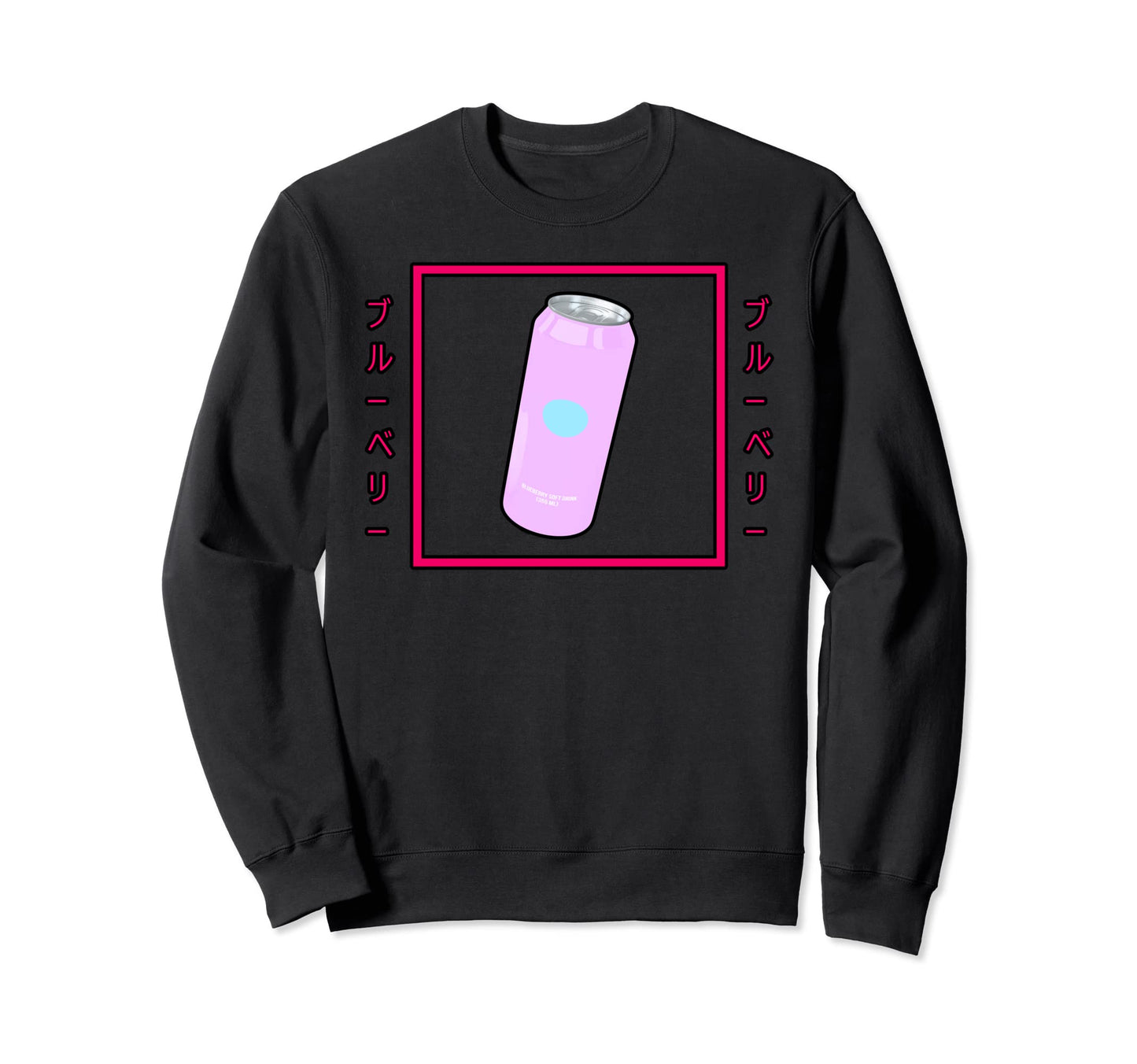 Blueberry Soda Tokyo Soft Drink Sweatshirt - Aesthetic Graphic Men Women - T-Shirt, Sweatshirt, Hoodie