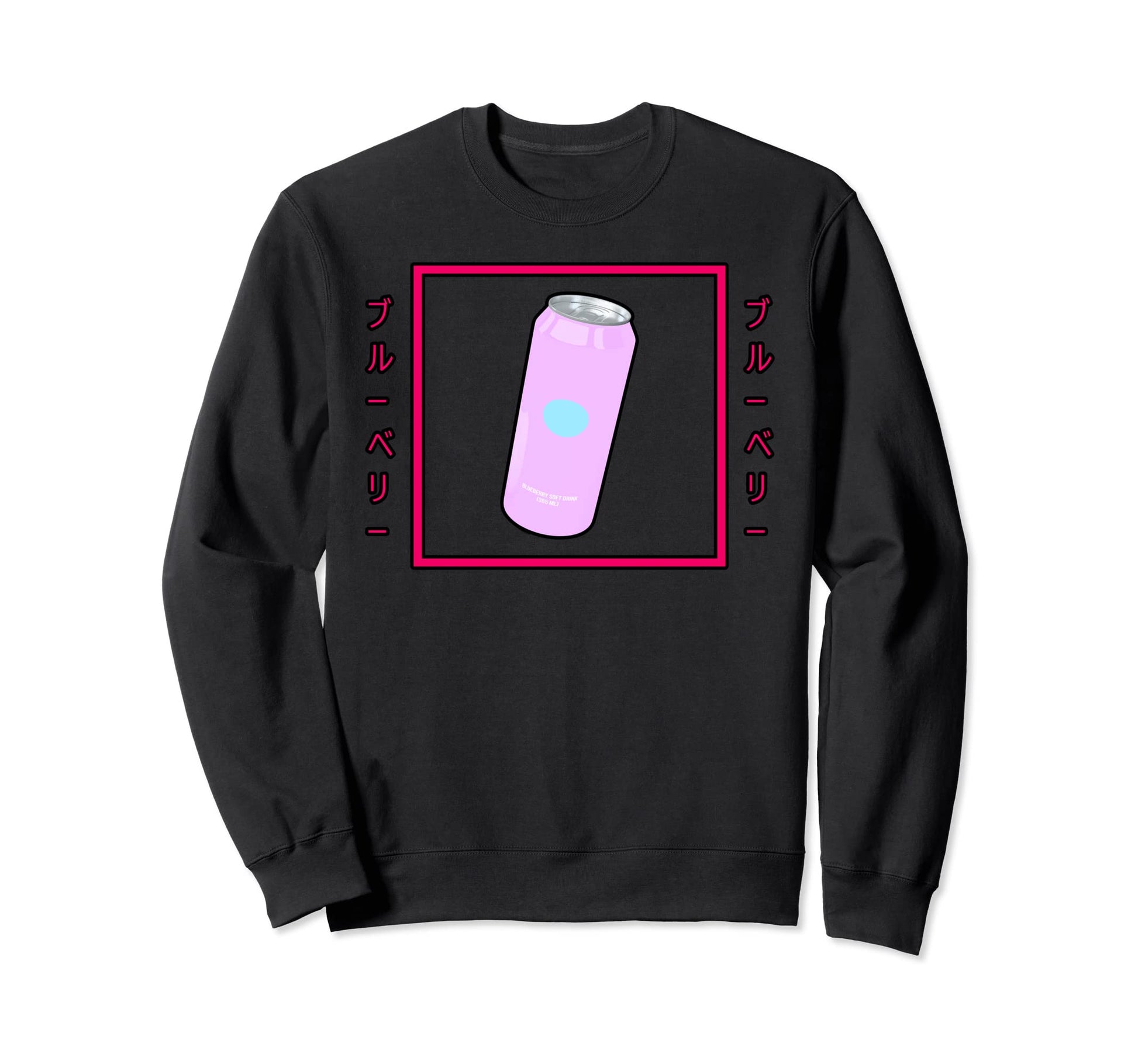 Blueberry Soda Tokyo Soft Drink Sweatshirt - Aesthetic Graphic Men Women - T-Shirt, Sweatshirt, Hoodie