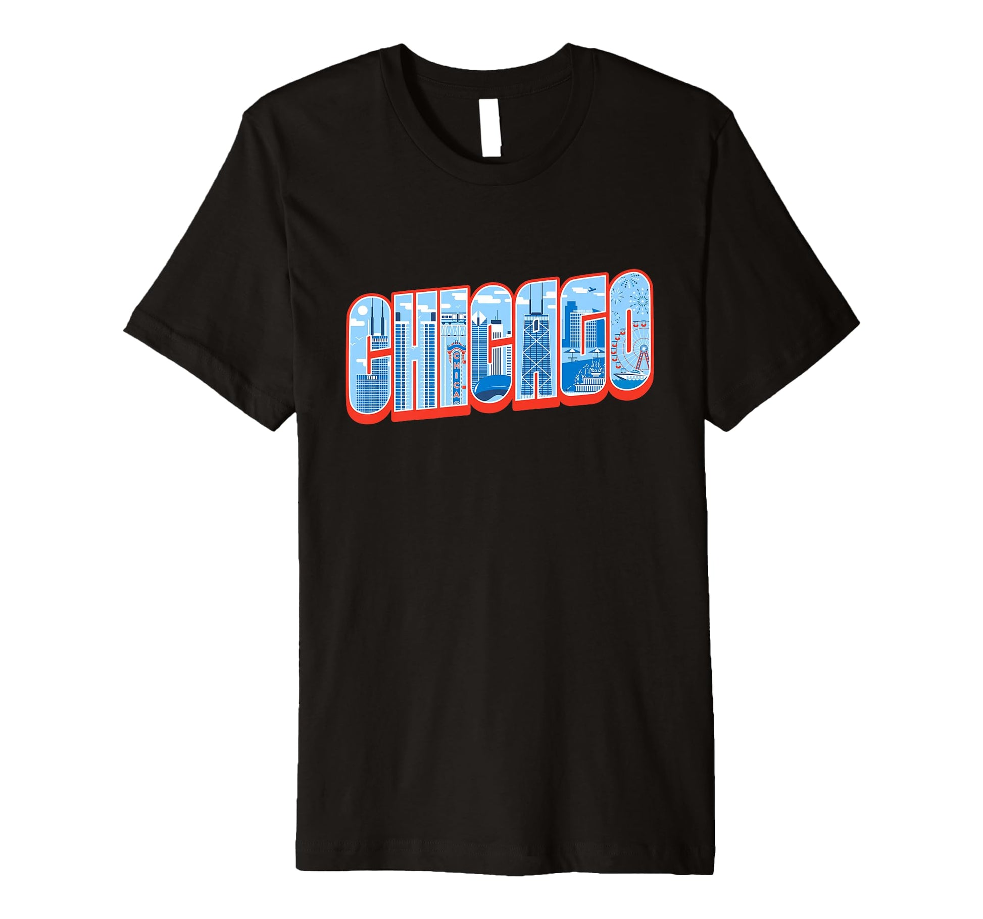 Chicago Skyline Inside Chicago T-Shirt - Streetwear Style for Adults - T-Shirt, Sweatshirt, Hoodie
