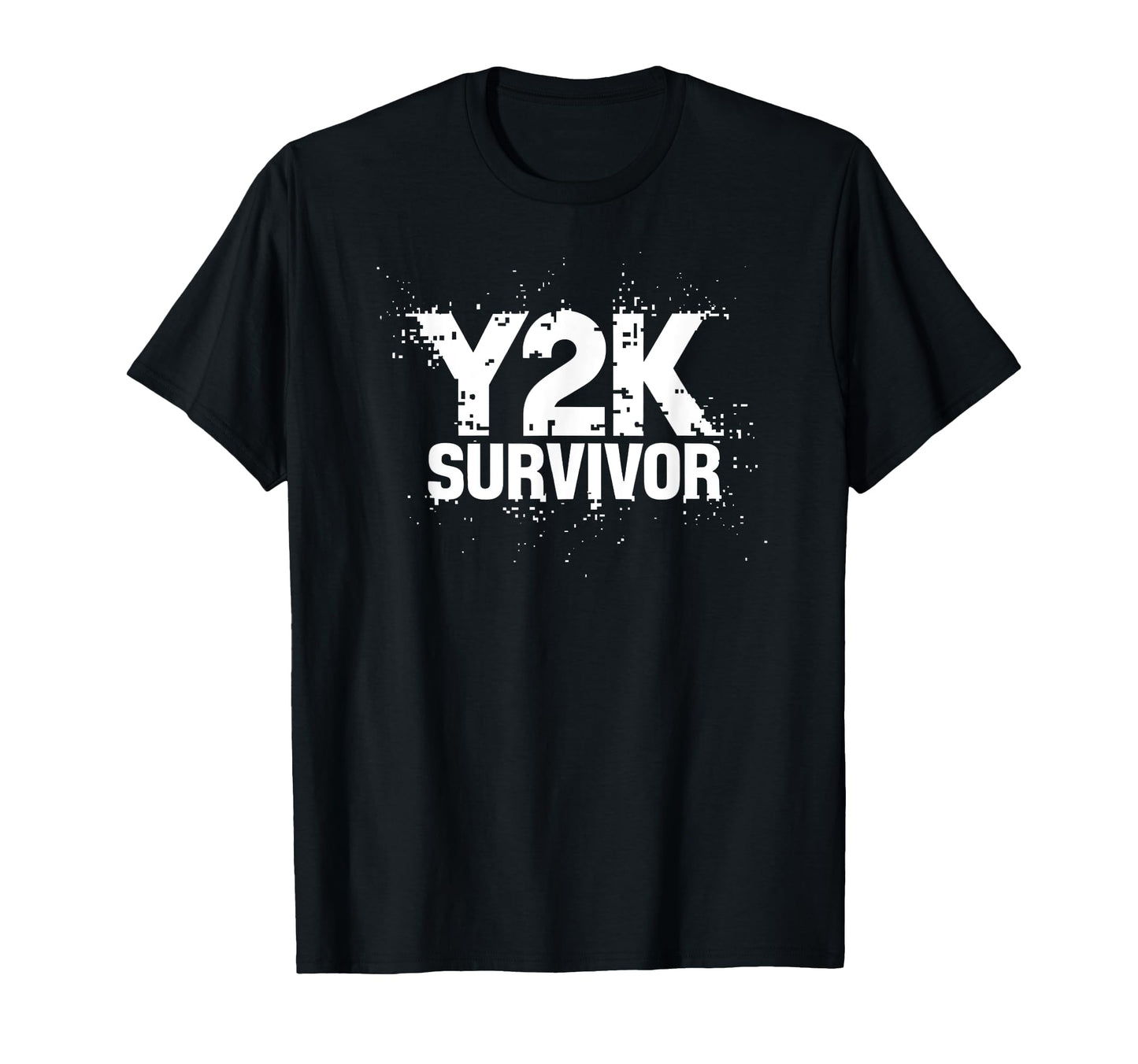 Y2K Survivor Funny Text Computer Grunge T-Shirt - Unique Graphic Unisex - T-Shirt, Sweatshirt, Hoodie
