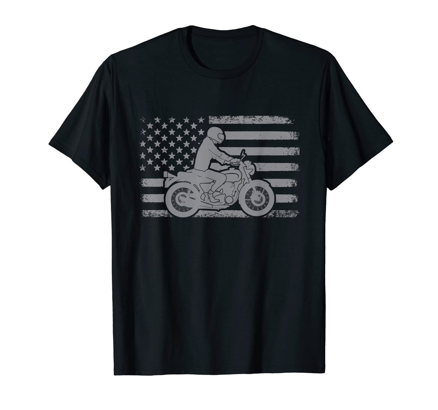 American Flag Ride Motorcycle T-Shirt - Casual Everyday Wear Men Women - T-Shirt, Sweatshirt, Hoodie