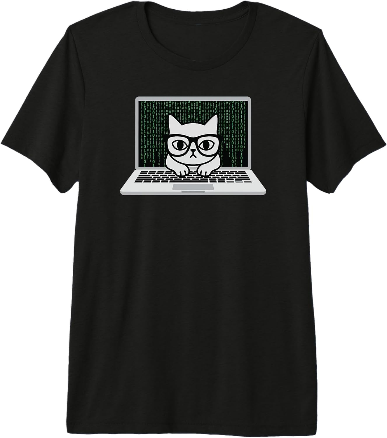 Techie Feline Coder Gear - Adult & Kids T-Shirts, Sweatshirts & Hoodies apparel design preview 1