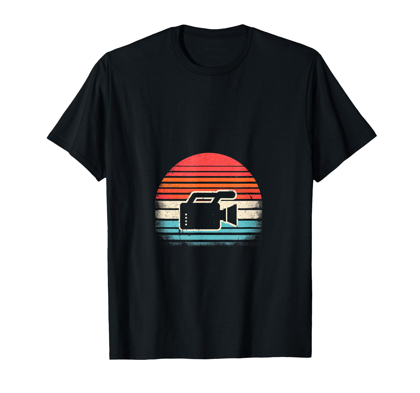 Sunset Video Camera T-Shirt - Unique Graphic Men Women - T-Shirt, Sweatshirt, Hoodie