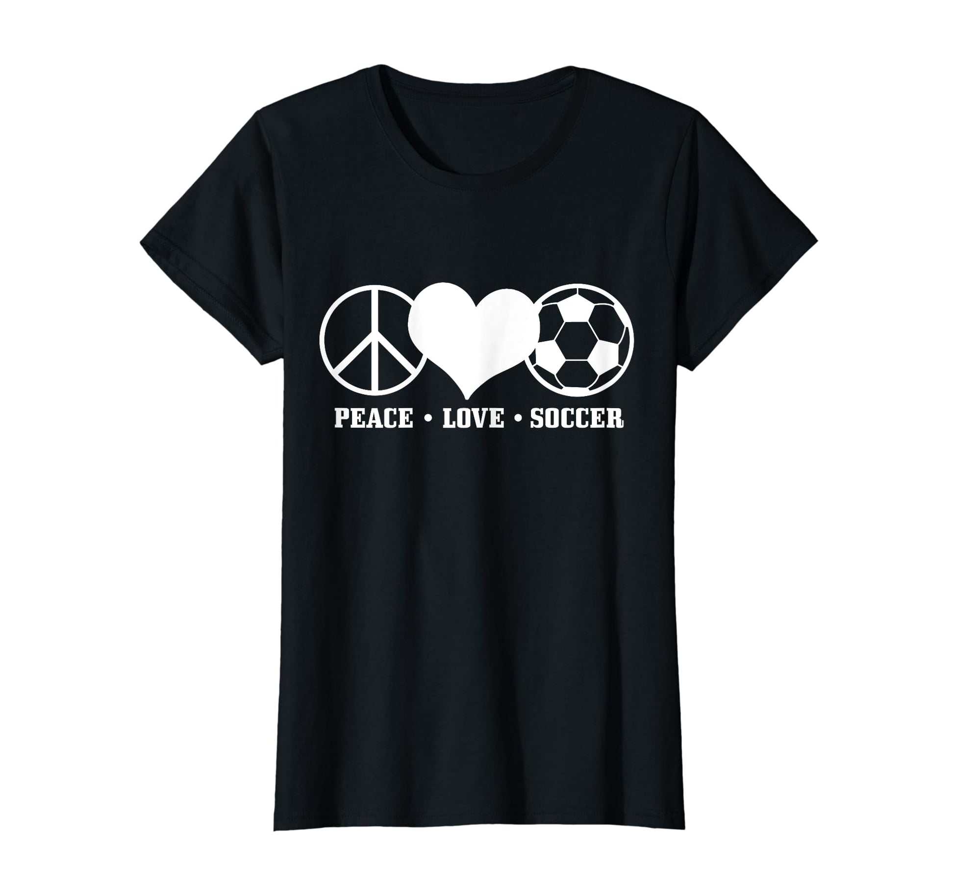 Soccer Player Coach Sports Peace Love T-Shirt - Unique Graphic Unisex - T-Shirt, Sweatshirt, Hoodie