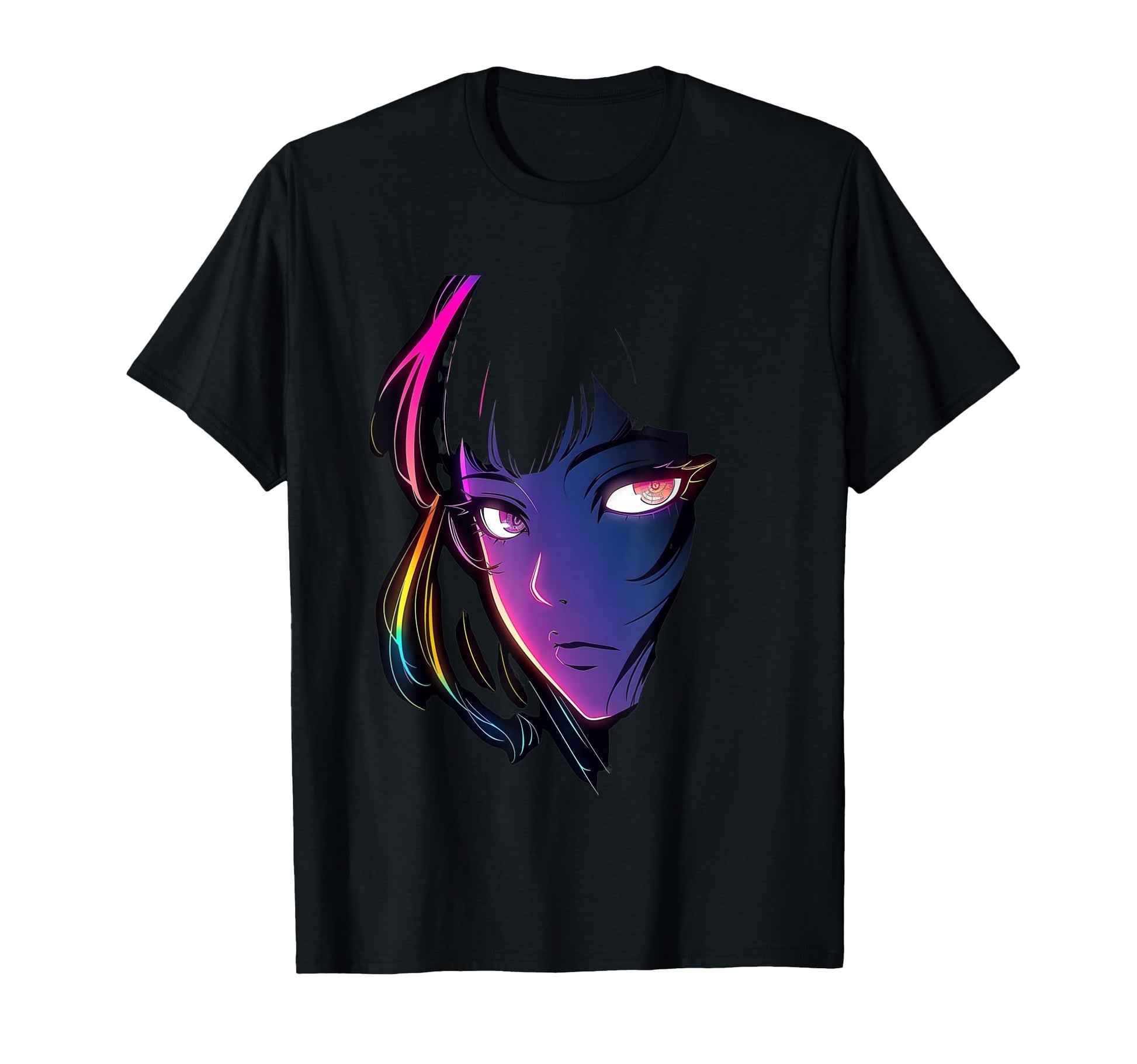 80S Cyber Anime Portrait Synthwave T-Shirt - Streetwear Style Men Women - T-Shirt, Sweatshirt, Hoodie