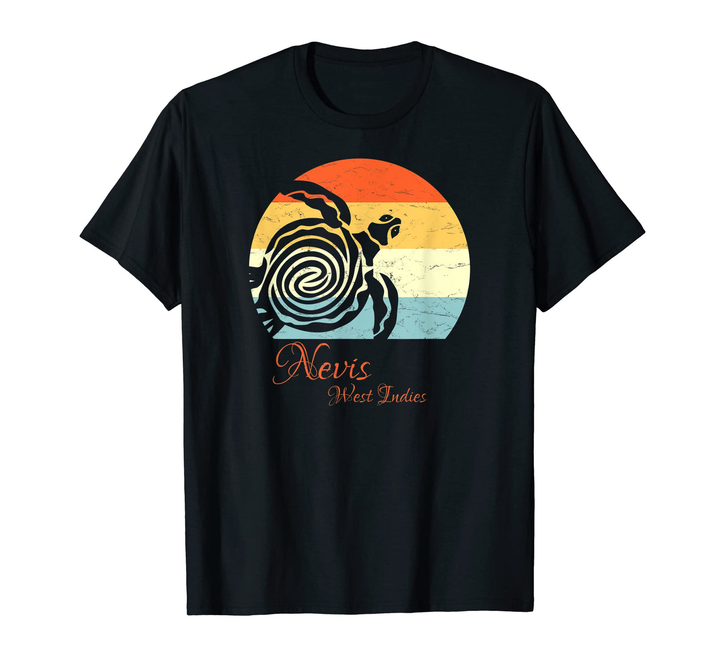 Nevis West Indies Sea Turtle Vacation T-Shirt - Graphic Print Men Women - T-Shirt, Sweatshirt, Hoodie