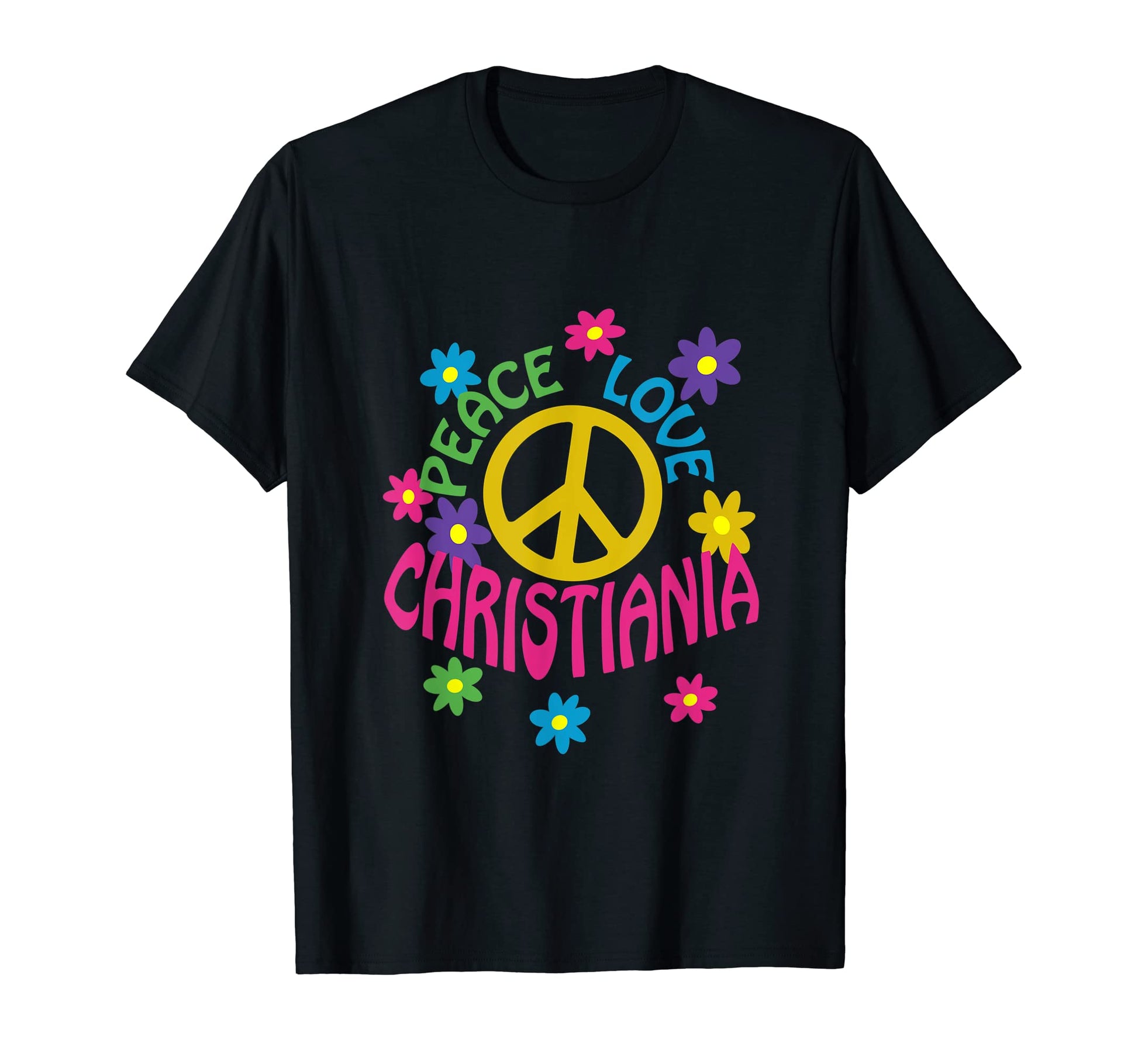 Peace Love Christiania T-Shirt - Trendy Graphic Men Women - T-Shirt, Sweatshirt, Hoodie
