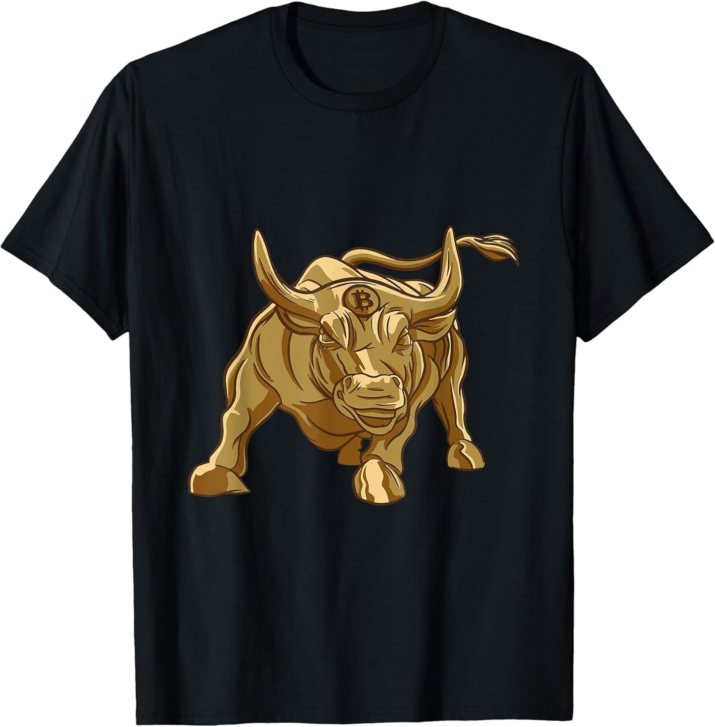Bitcoin Crypto Golden Bull Men Women - Adult & Kids T-Shirts, Sweatshirts & Hoodies apparel design preview 1