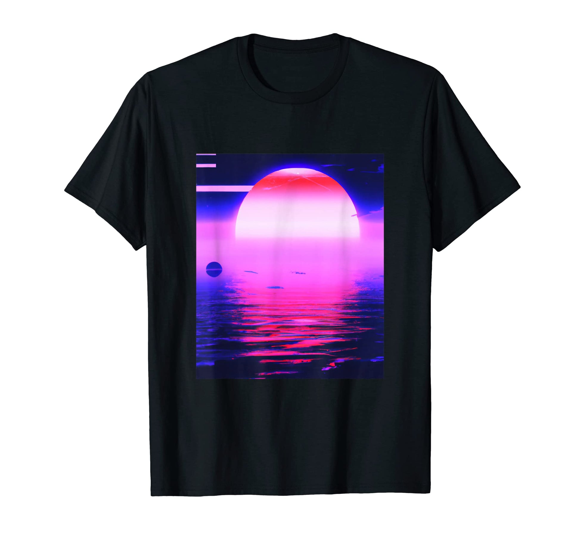 Vaporwave Sun Synthwave Sunset T-Shirt - Trendy Graphic Men Women - T-Shirt, Sweatshirt, Hoodie
