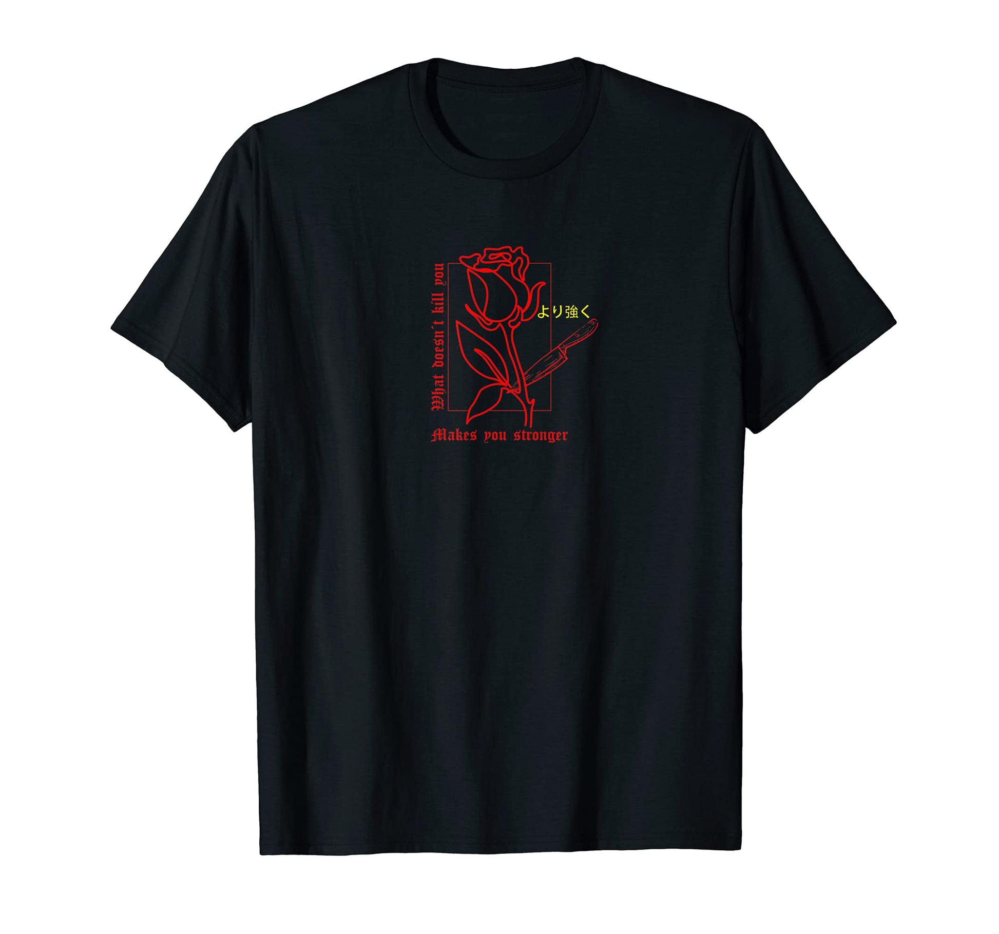 Red Gothic Aesthetic 90S Kanji Japan T-Shirt - Aesthetic Graphic Men Women - T-Shirt, Sweatshirt, Hoodie
