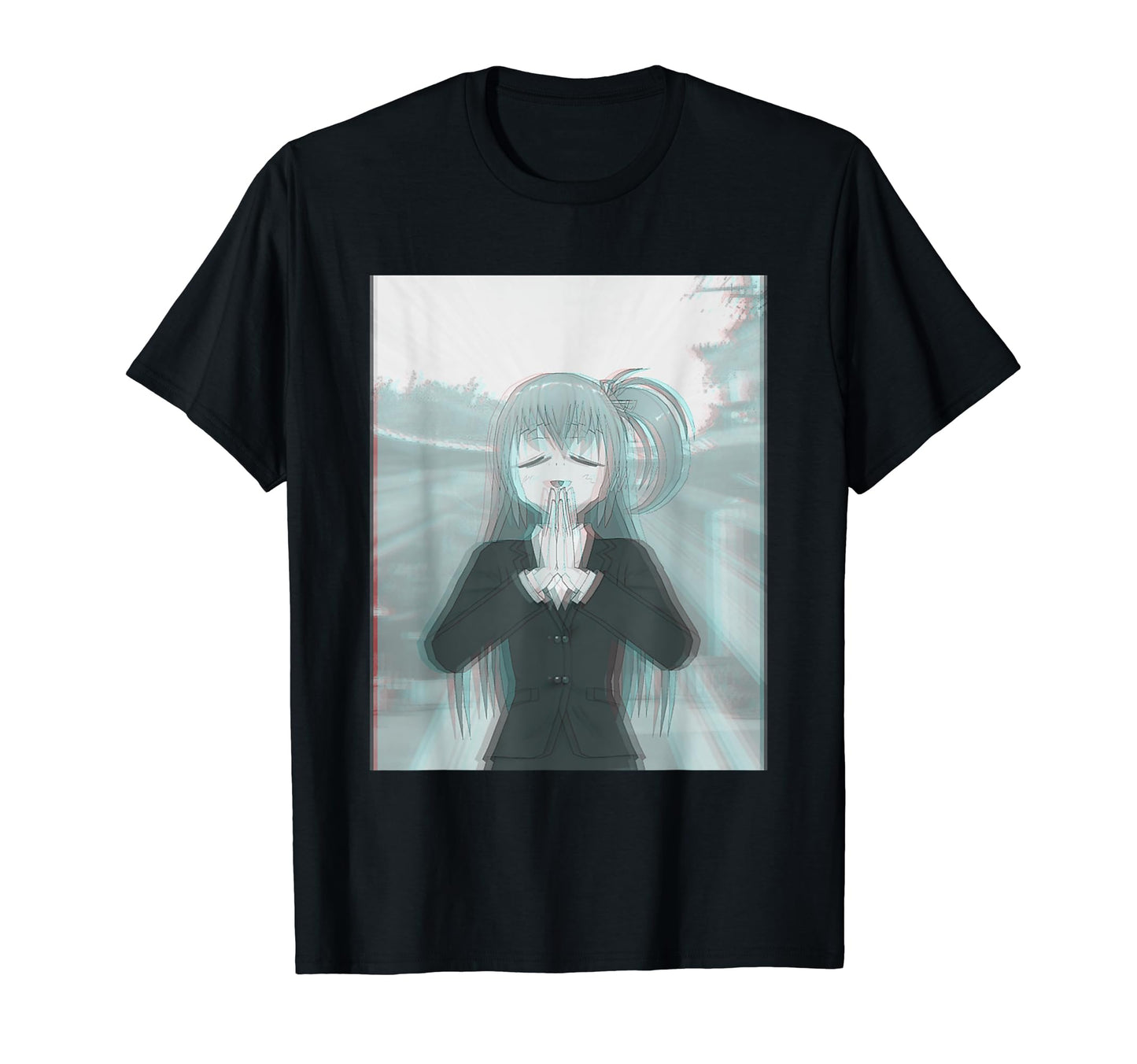 Anime Cartoon Vaporwave Aesthetic T-Shirt - Novelty Apparel for Adults - T-Shirt, Sweatshirt, Hoodie