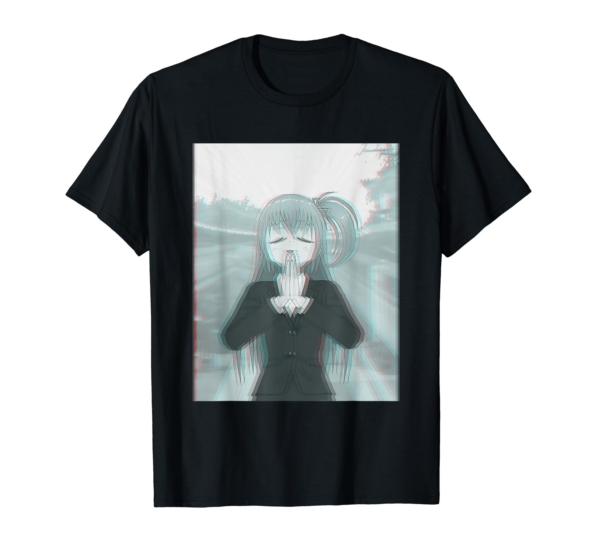 Anime Cartoon Vaporwave Aesthetic T-Shirt - Novelty Apparel for Adults - T-Shirt, Sweatshirt, Hoodie