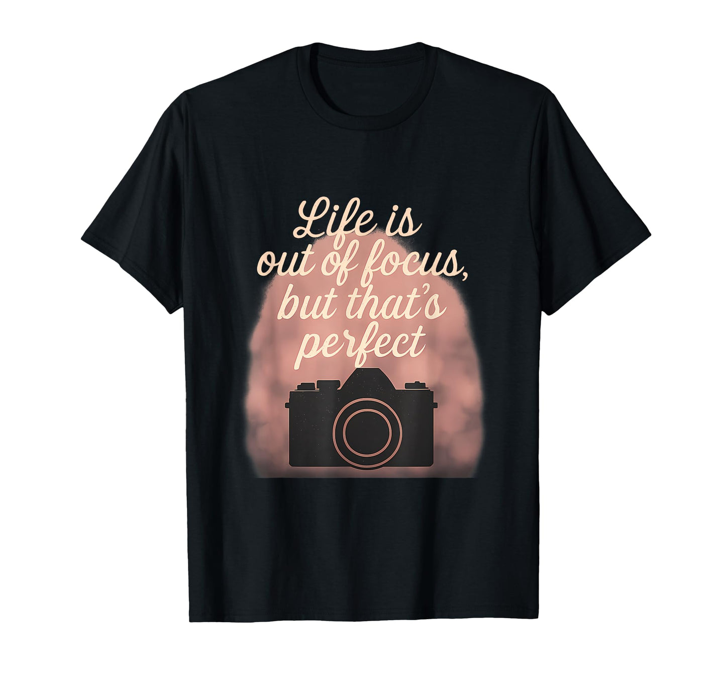 Distressed Script Camera Photography T-Shirt - Unique Graphic Unisex - T-Shirt, Sweatshirt, Hoodie