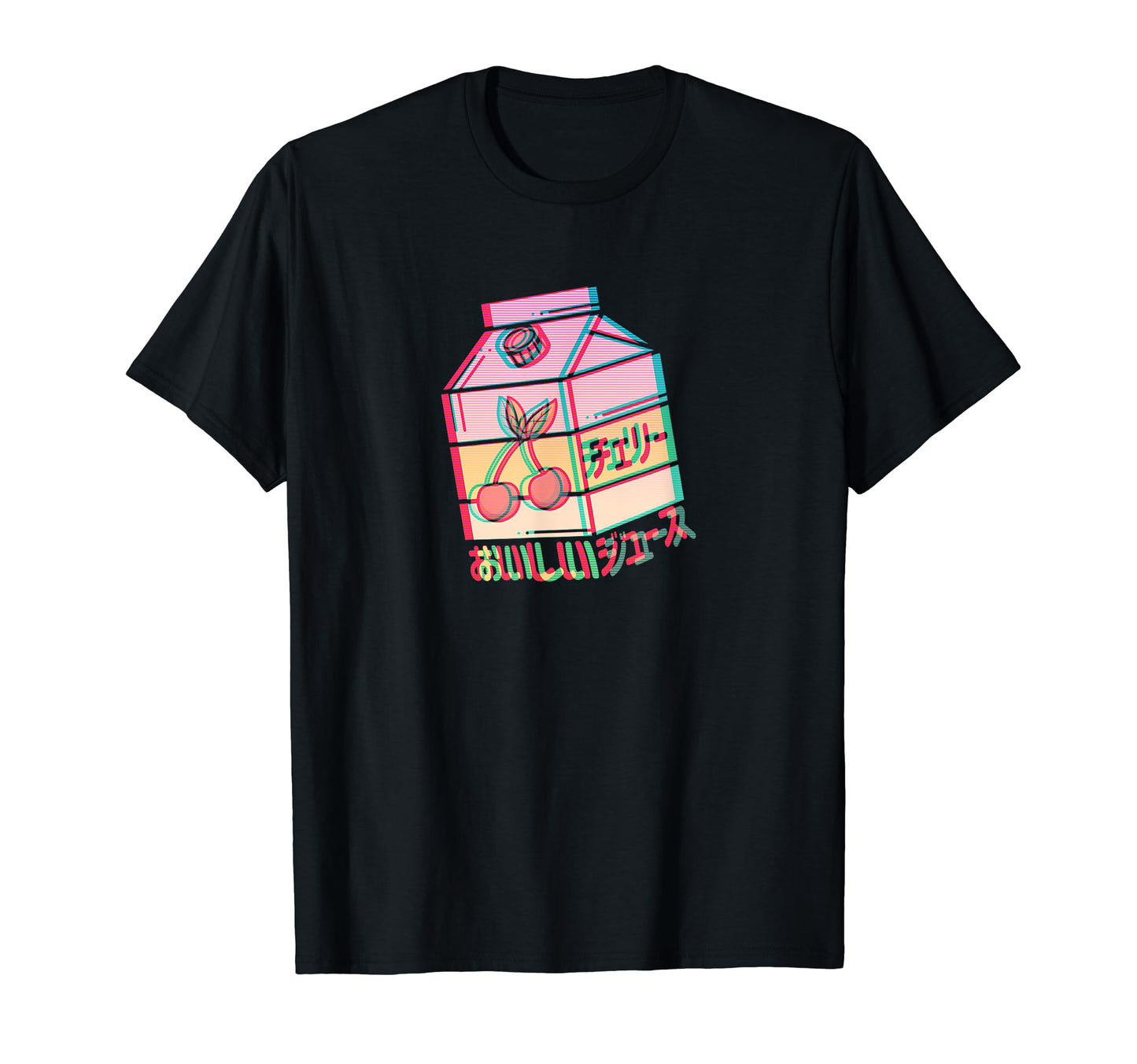 Cherry Lemonade Juice Box Glitch T-Shirt - Unique Graphic for Adults - T-Shirt, Sweatshirt, Hoodie
