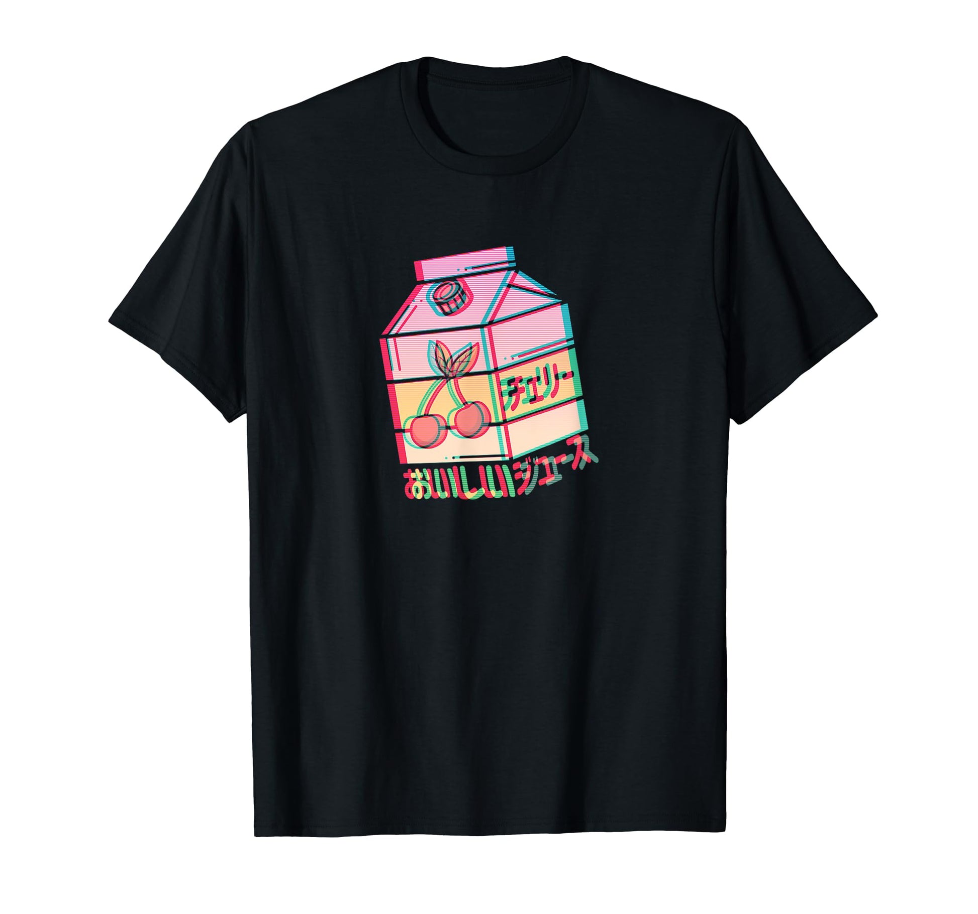 Cherry Lemonade Juice Box Glitch T-Shirt - Unique Graphic for Adults - T-Shirt, Sweatshirt, Hoodie