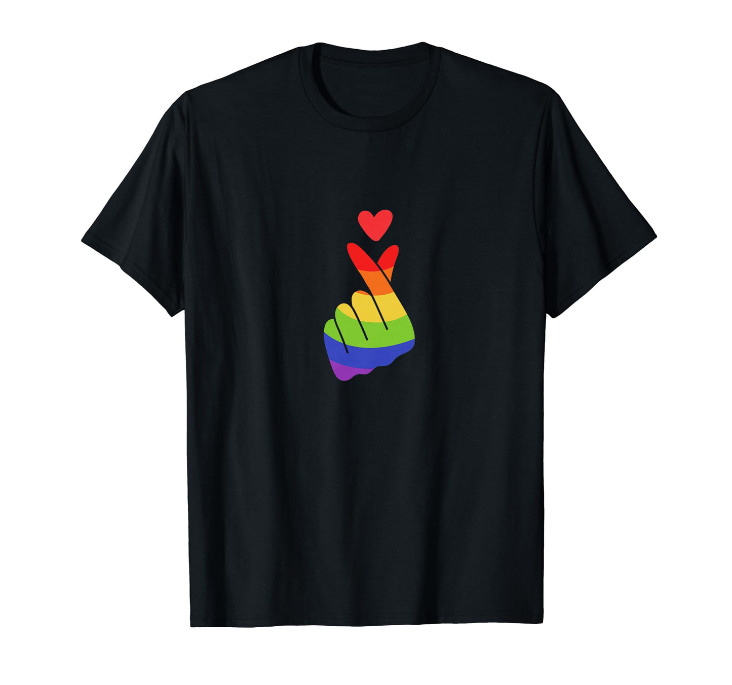 Rainbow Pride Mini Heart T-Shirt - Custom Art Print Unisex - T-Shirt, Sweatshirt, Hoodie