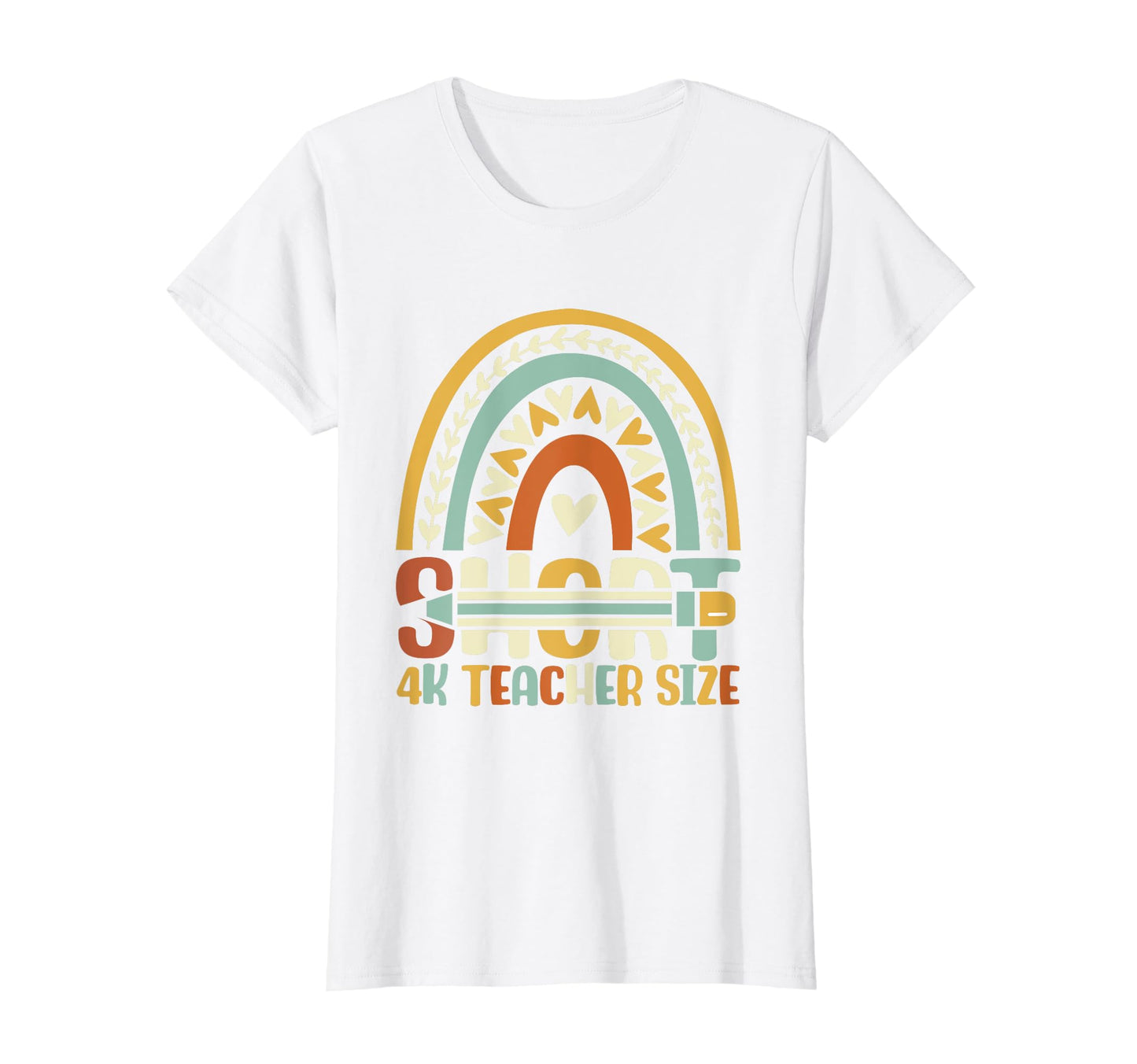 4K Teacher Rainbow First Day T-Shirt - Fun Novelty Design for Adults - T-Shirt, Sweatshirt, Hoodie