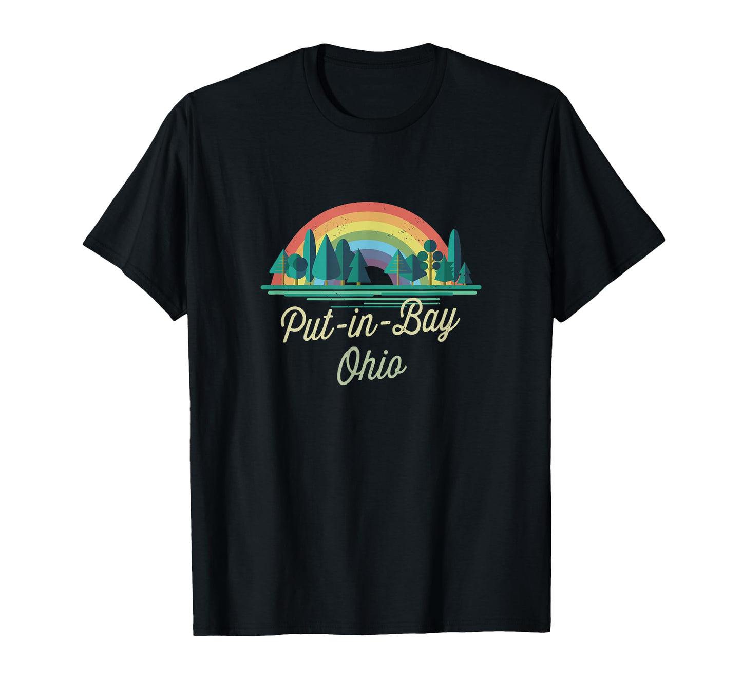 Put Bay Rainbow Vacation Town T-Shirt - Casual Everyday Wear Men Women - T-Shirt, Sweatshirt, Hoodie