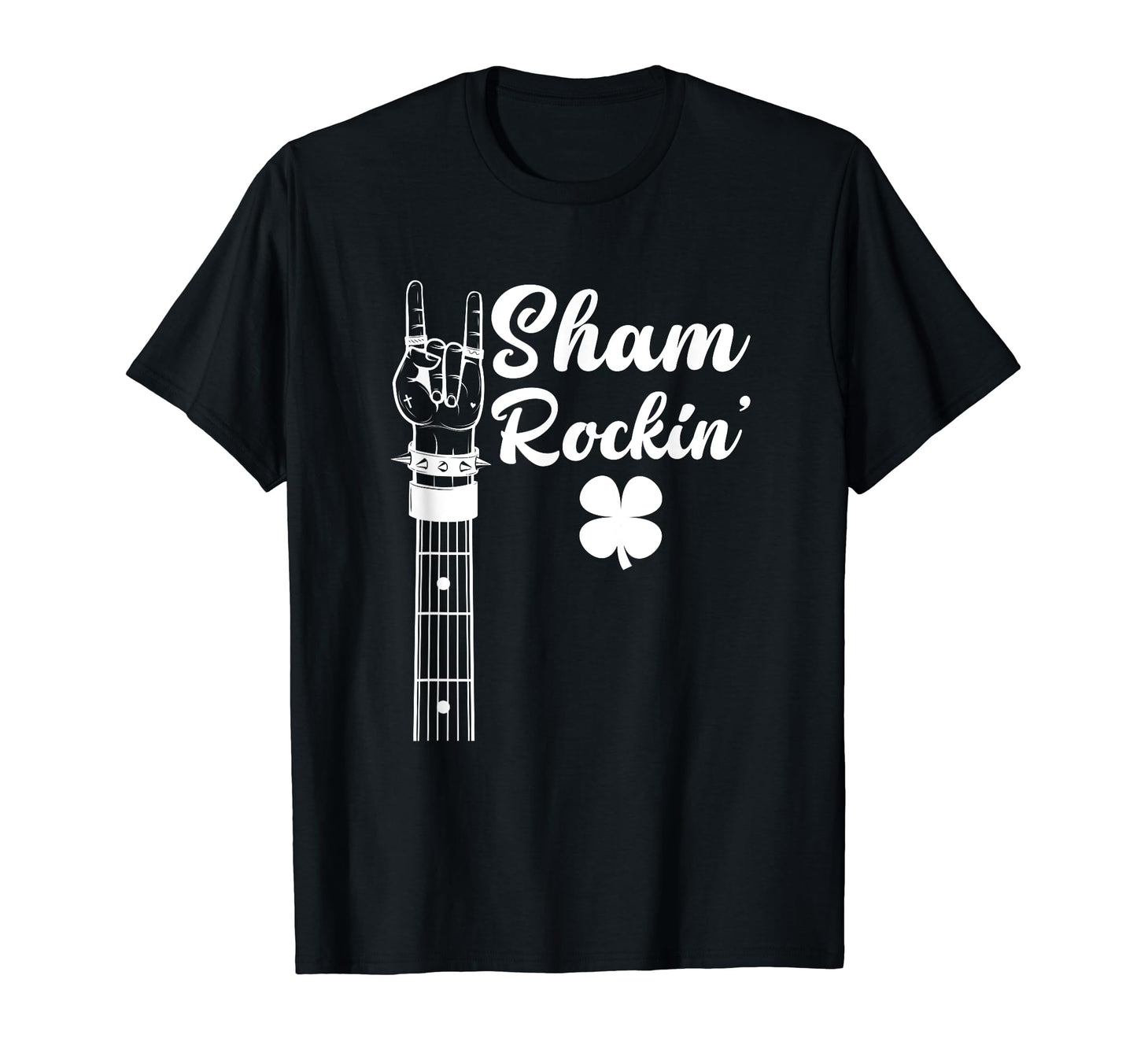 Rock Hand Guitar St Patricks Day T-Shirt - Streetwear Style Unisex - T-Shirt, Sweatshirt, Hoodie