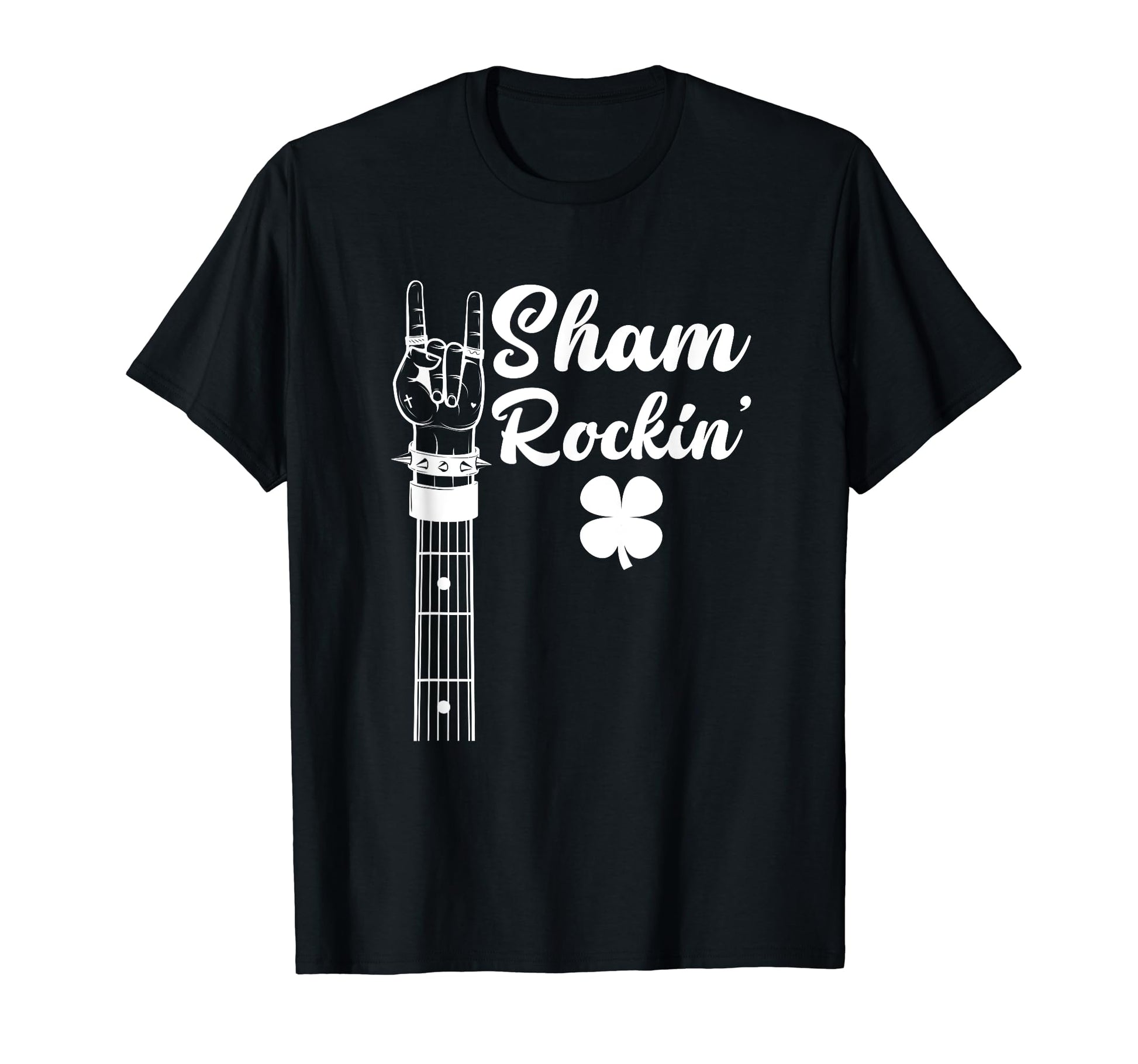 Rock Hand Guitar St Patricks Day T-Shirt - Streetwear Style Unisex - T-Shirt, Sweatshirt, Hoodie