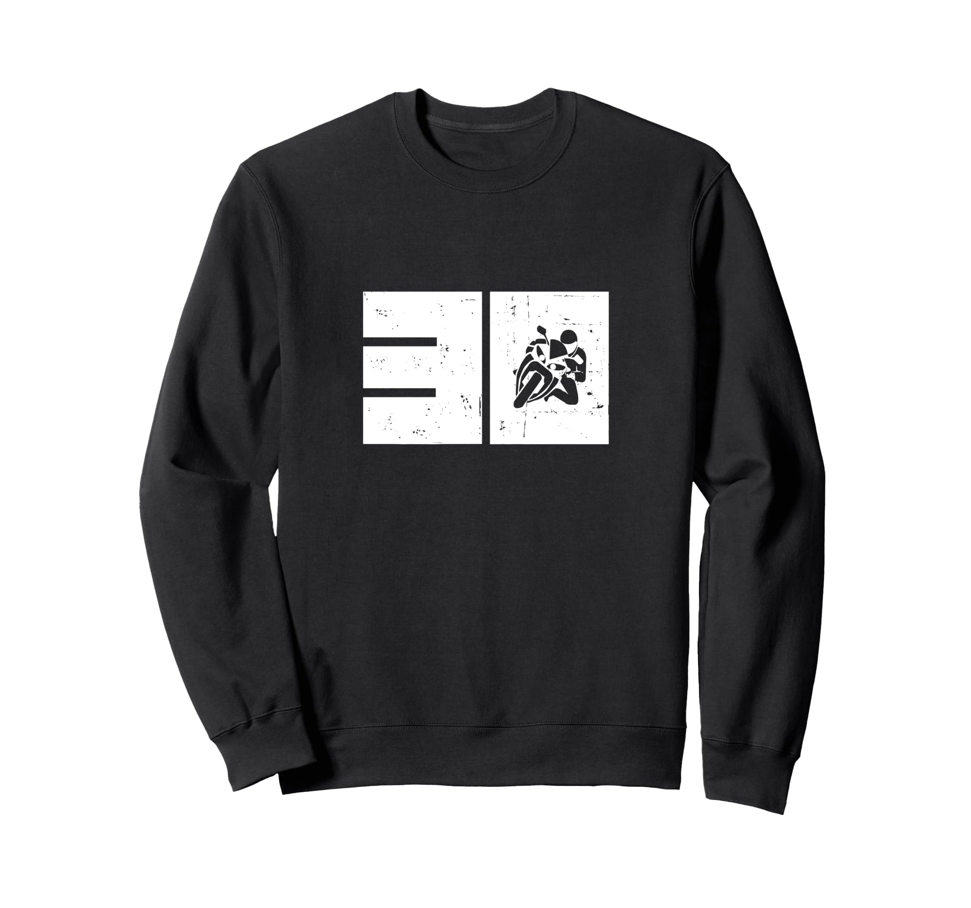 Moto 30 Motorcycle Number 30 Biker Sweatshirt - Novelty Apparel Unisex - T-Shirt, Sweatshirt, Hoodie
