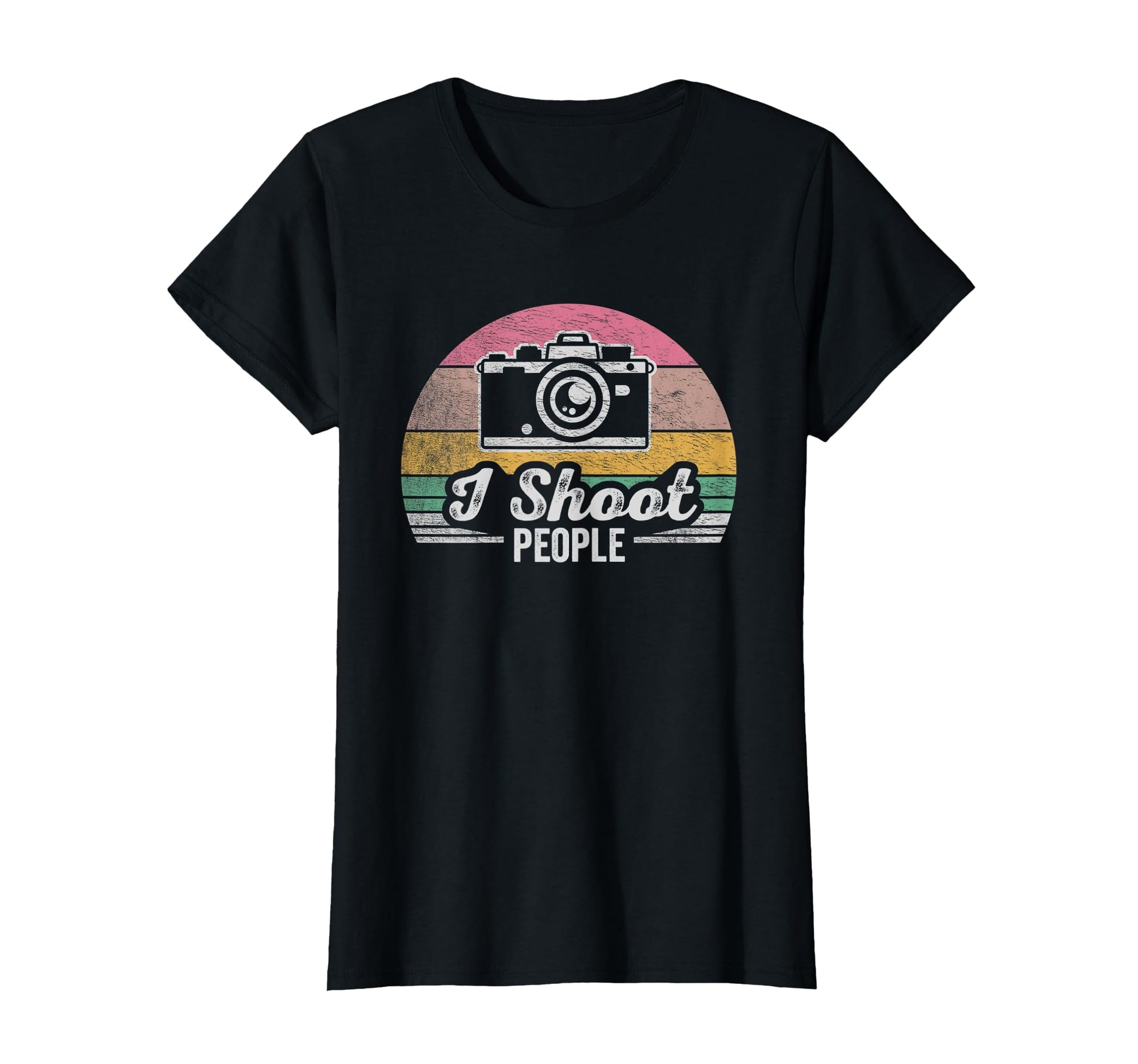Funny Photographer Camera I Shoot People T-Shirt - Custom Art Print Unisex - T-Shirt, Sweatshirt, Hoodie
