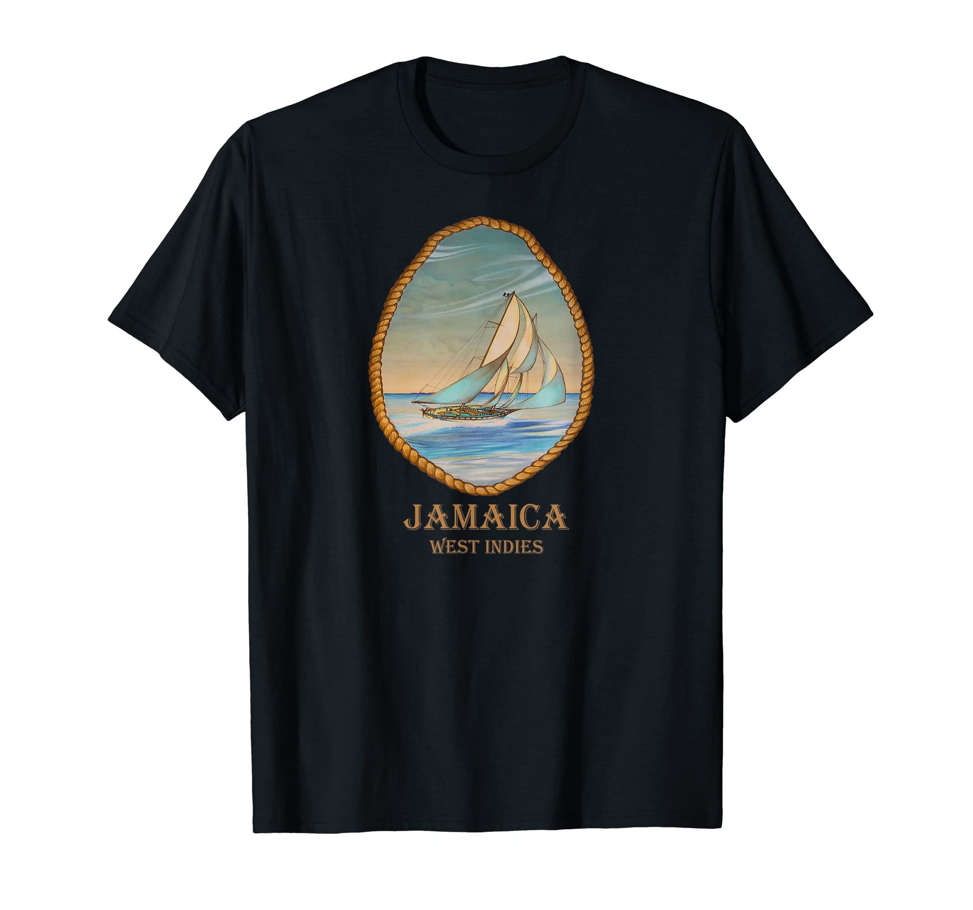 Jamaica West Indies Sailboat Vacation T-Shirt - Unique Graphic Unisex - T-Shirt, Sweatshirt, Hoodie