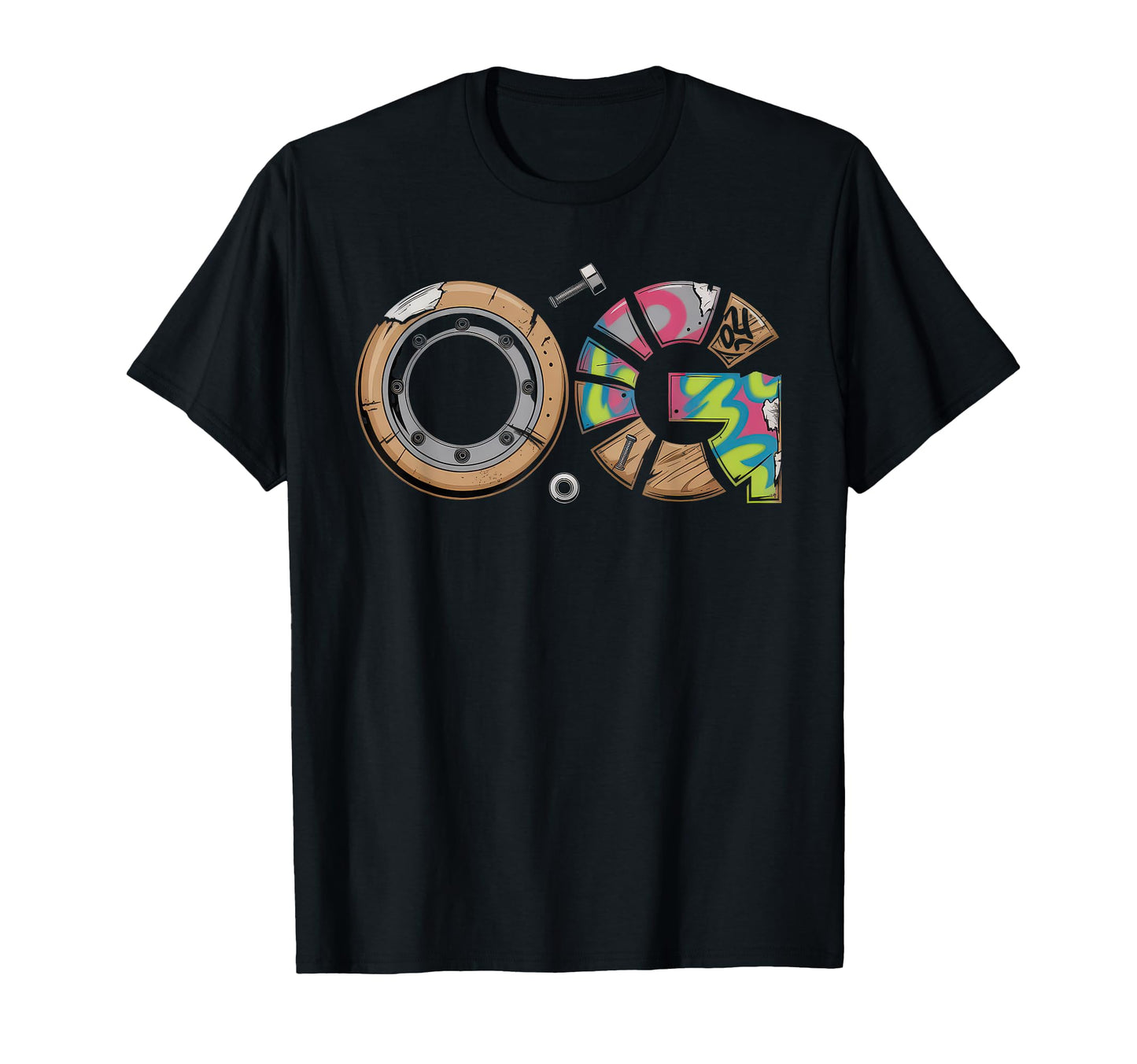 Old School Og Hip Hop Vinyl Cds Tapes T-Shirt - Novelty Apparel for Adults - T-Shirt, Sweatshirt, Hoodie
