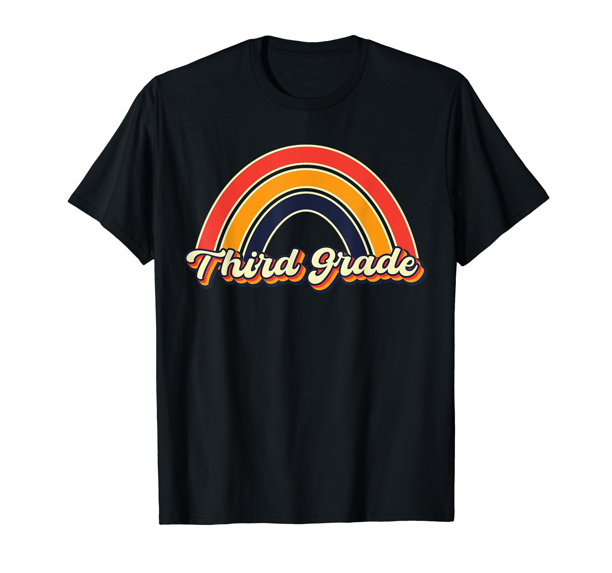 Third Grade Rainbow Teacher Back To T-Shirt - Aesthetic Graphic Unisex - T-Shirt, Sweatshirt, Hoodie