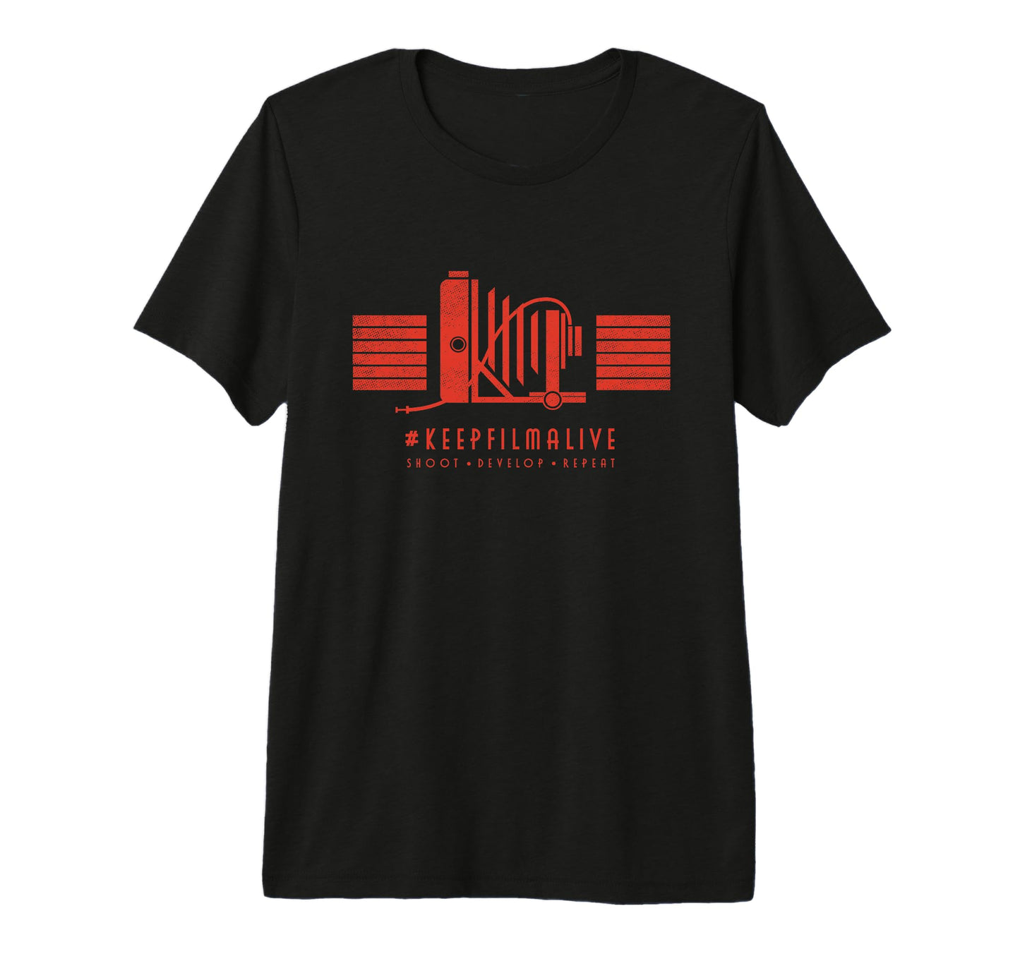 Large Format Field Camera Analog Film T-Shirt - Unique Graphic Unisex - T-Shirt, Sweatshirt, Hoodie