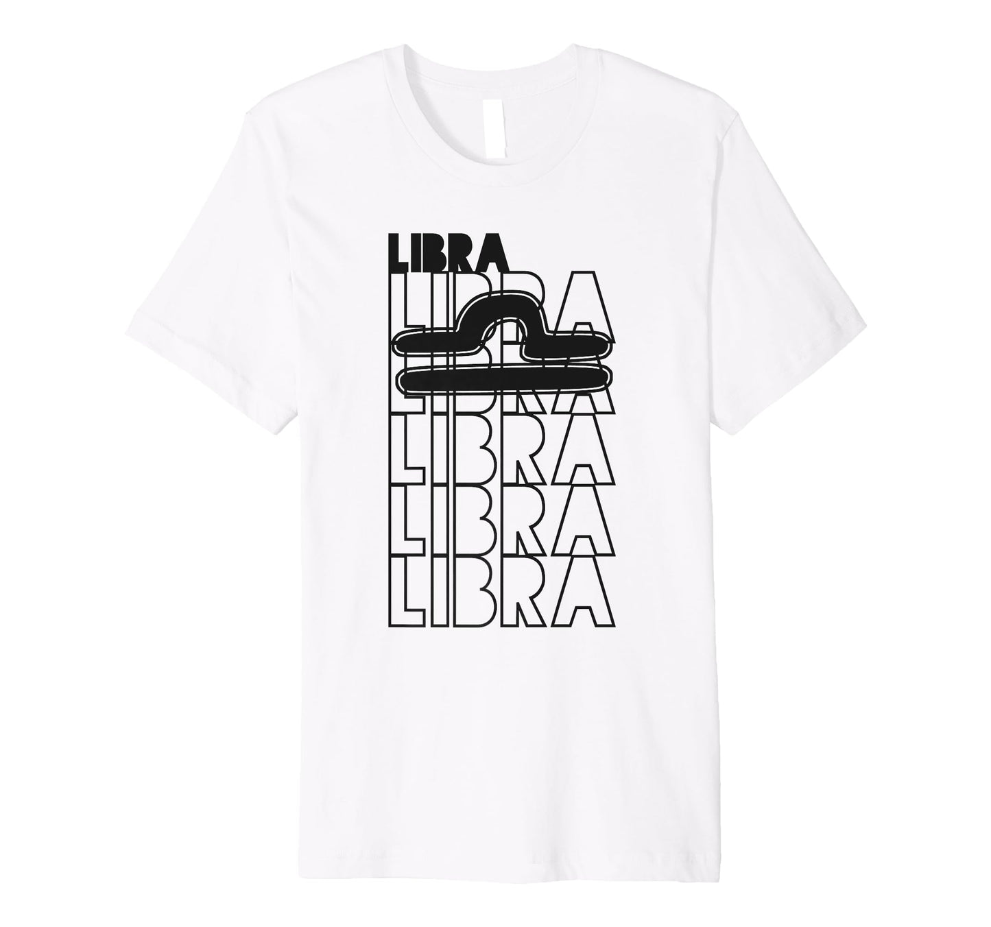Libra Star Sign Typography Astrology T-Shirt - Custom Art Print Men Women - T-Shirt, Sweatshirt, Hoodie