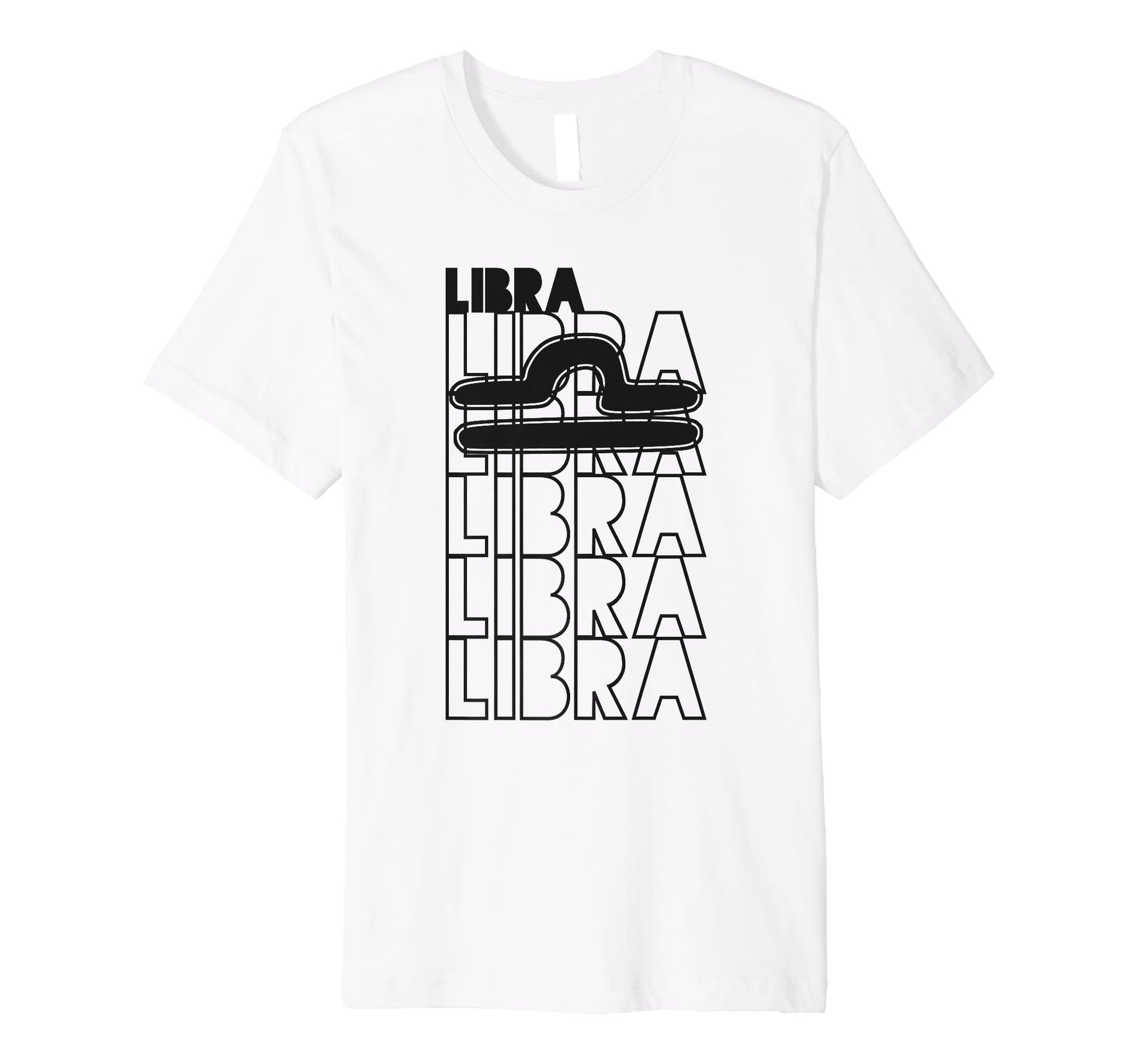 Libra Star Sign Typography Astrology T-Shirt - Custom Art Print Men Women - T-Shirt, Sweatshirt, Hoodie