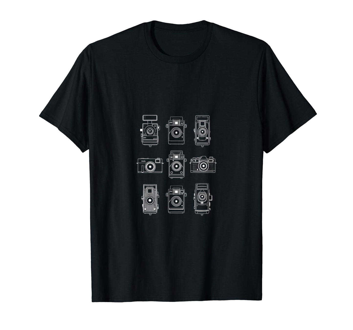 Cameras Photographer Photography T-Shirt - Custom Art Print Unisex - T-Shirt, Sweatshirt, Hoodie