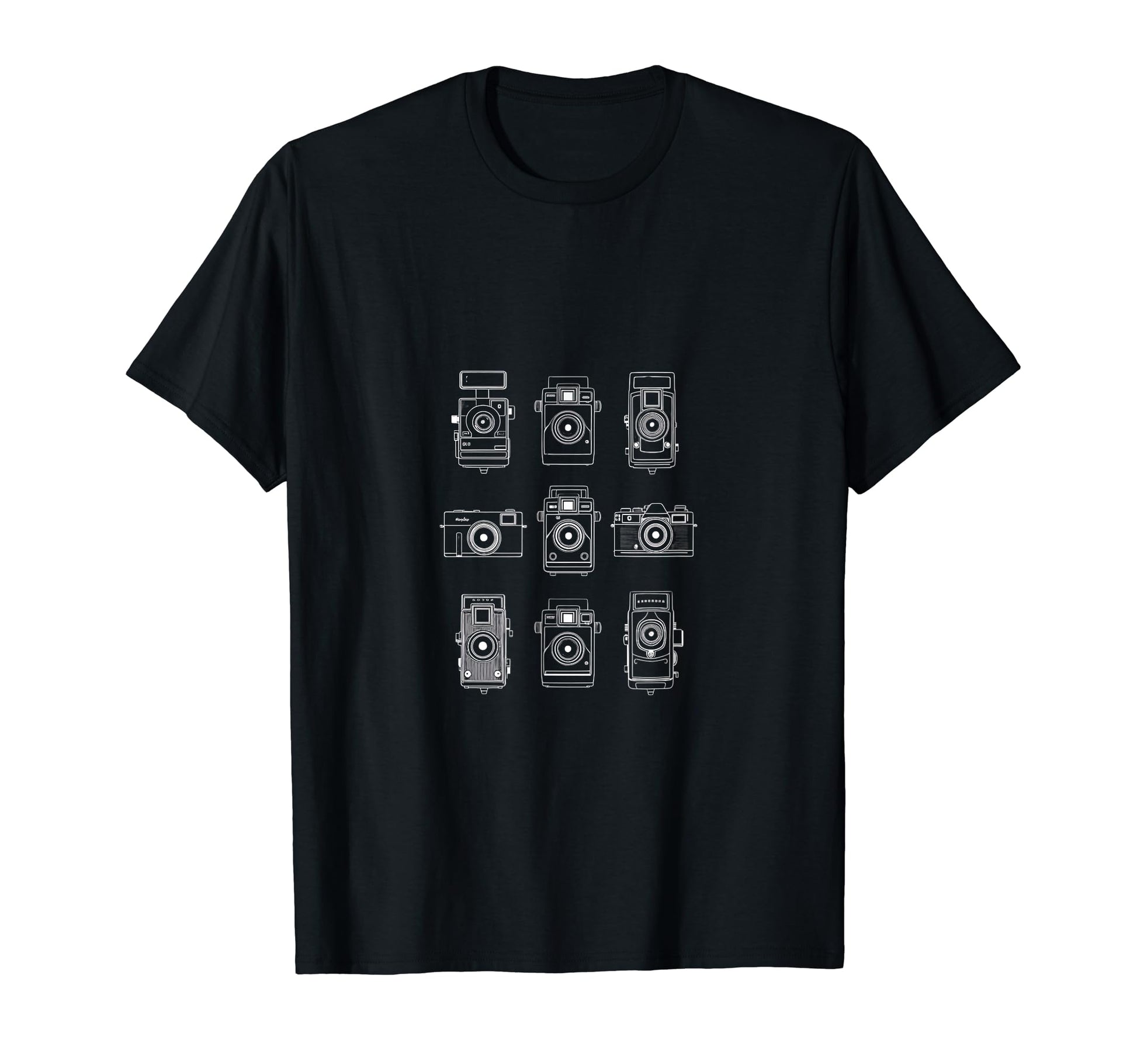 Cameras Photographer Photography T-Shirt - Custom Art Print Unisex - T-Shirt, Sweatshirt, Hoodie