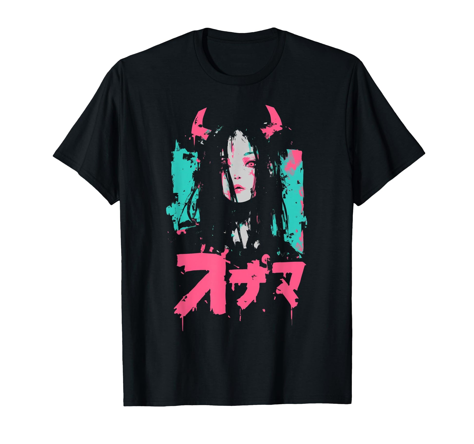 Goth Grunge Demon Anime Waifu Horror T-Shirt - Aesthetic Graphic Unisex - T-Shirt, Sweatshirt, Hoodie