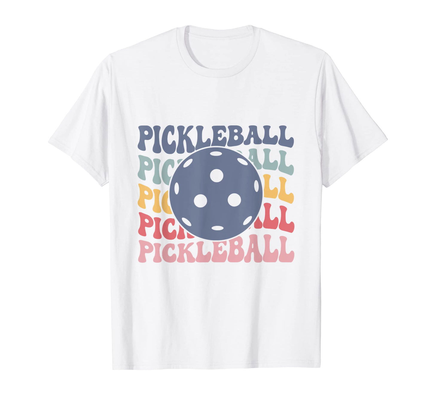 Pickleball Rainbow Matching T-Shirt - Novelty Apparel for Adults - T-Shirt, Sweatshirt, Hoodie