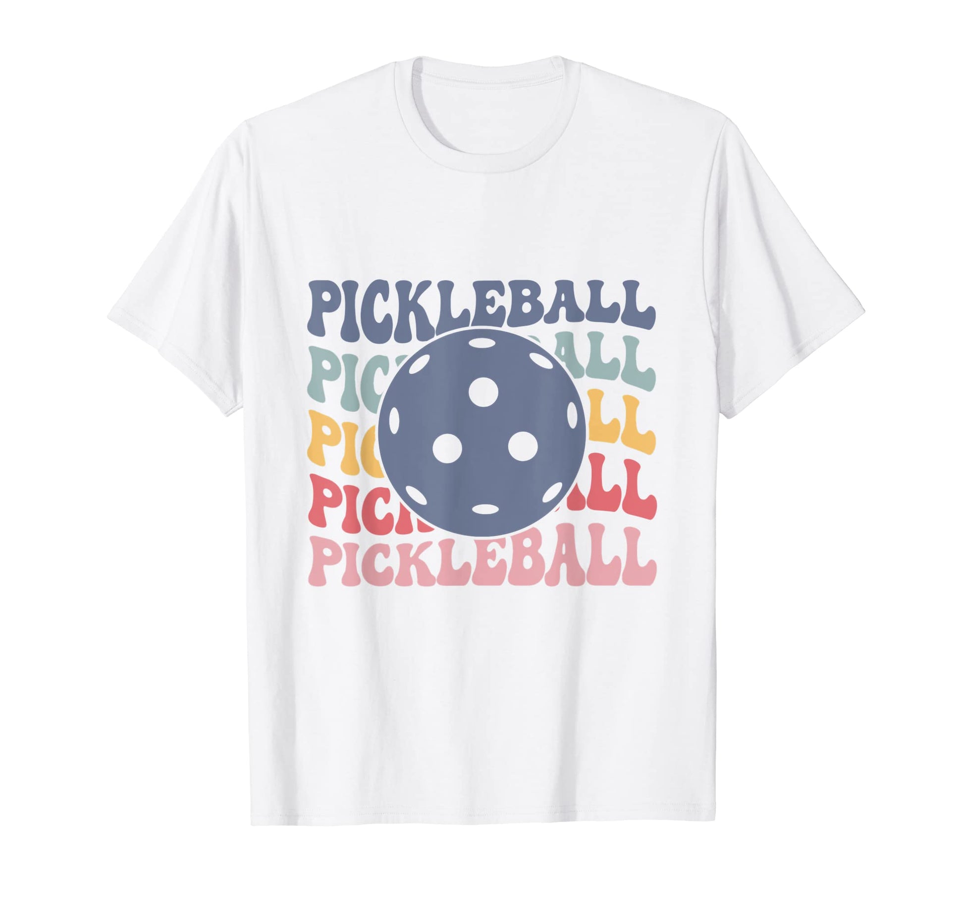 Pickleball Rainbow Matching T-Shirt - Novelty Apparel for Adults - T-Shirt, Sweatshirt, Hoodie
