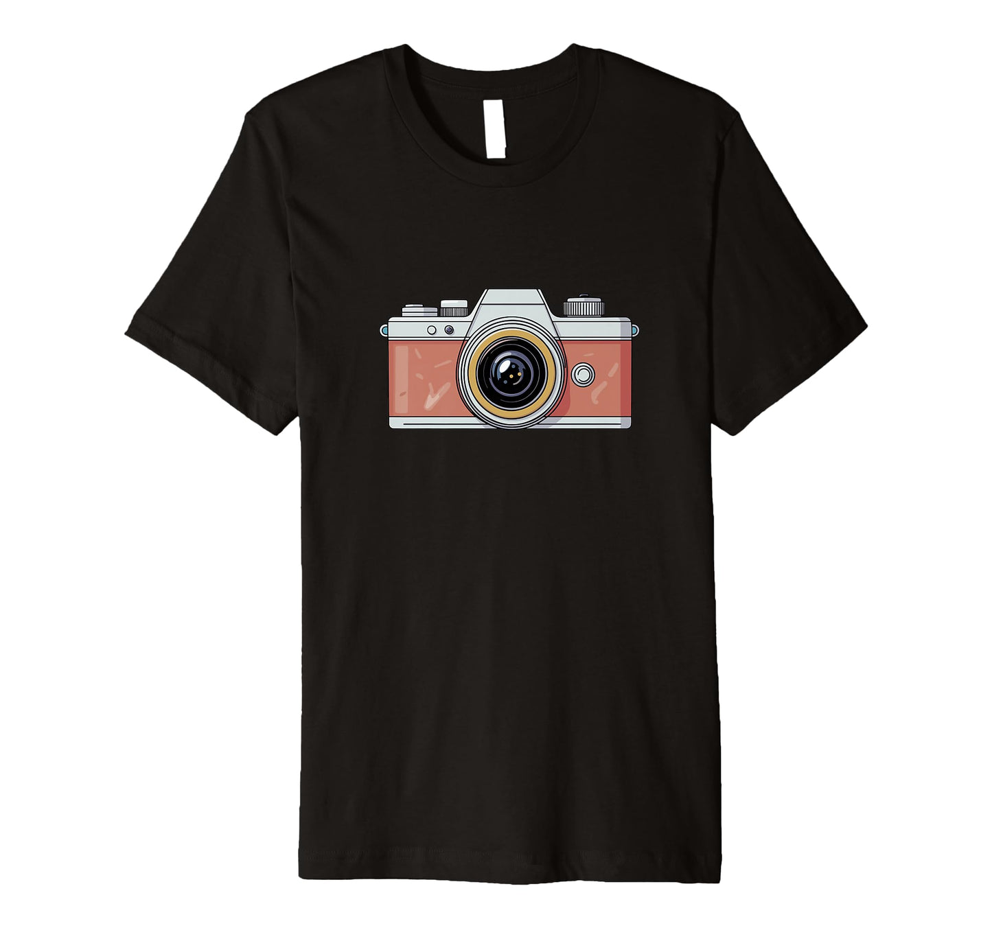 Photographer Camera Illustration T-Shirt - Aesthetic Graphic for Adults - T-Shirt, Sweatshirt, Hoodie
