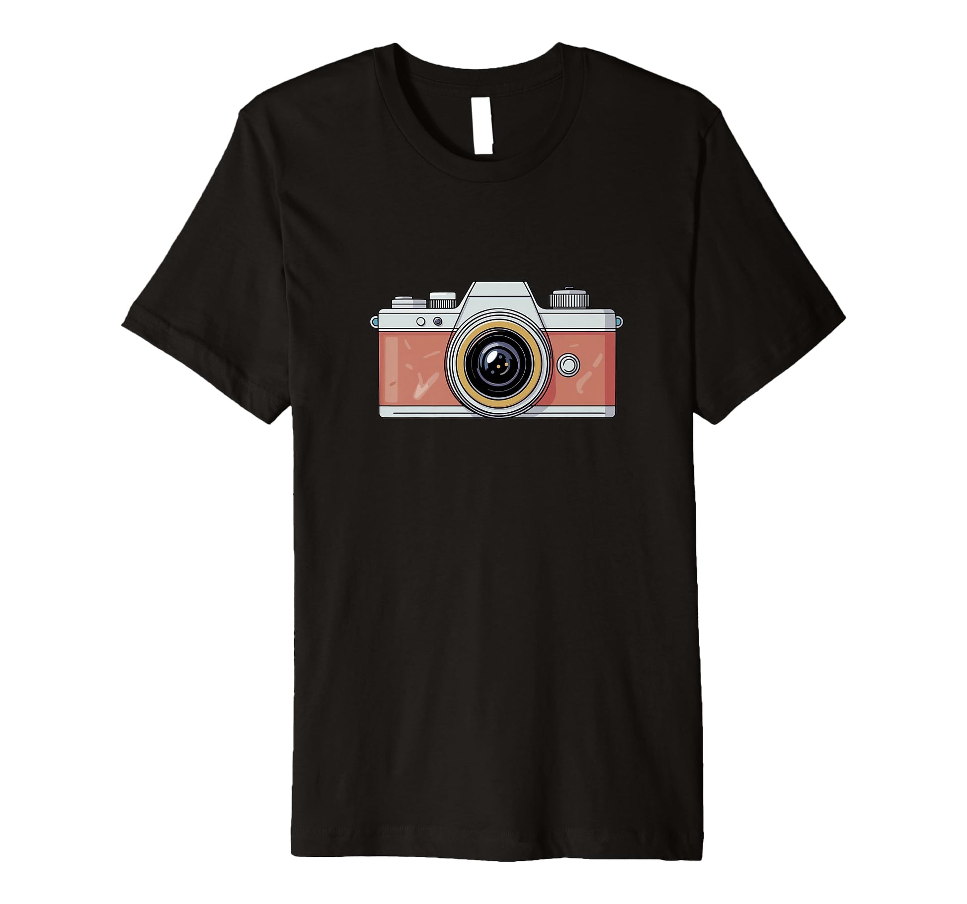 Photographer Camera Illustration T-Shirt - Aesthetic Graphic for Adults - T-Shirt, Sweatshirt, Hoodie