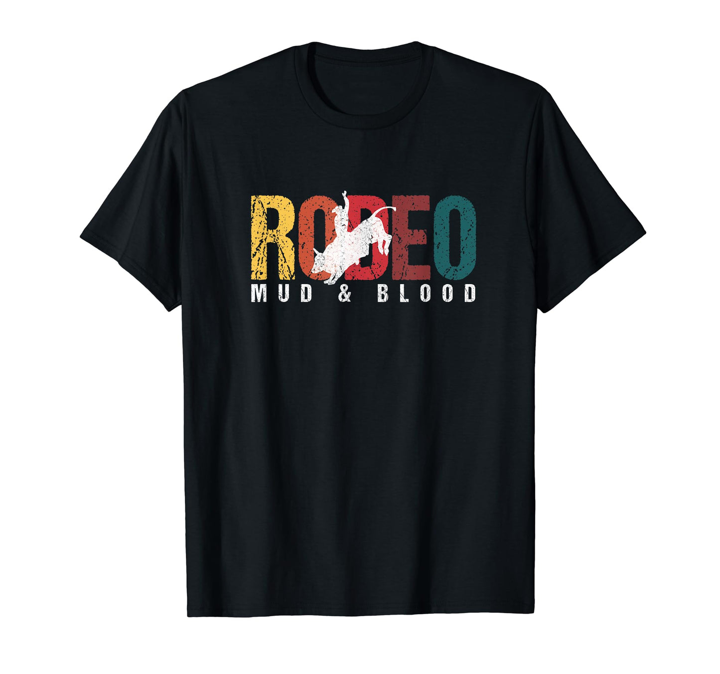 Bull Rider Bull Riding Western Rodeo Cowboy T-Shirt - Unique Graphic Unisex - T-Shirt, Sweatshirt, Hoodie