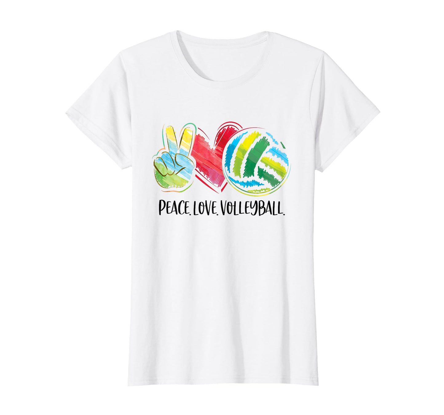 Volleyball Mom Volleyball Player Peace T-Shirt - Graphic Print Men Women - T-Shirt, Sweatshirt, Hoodie