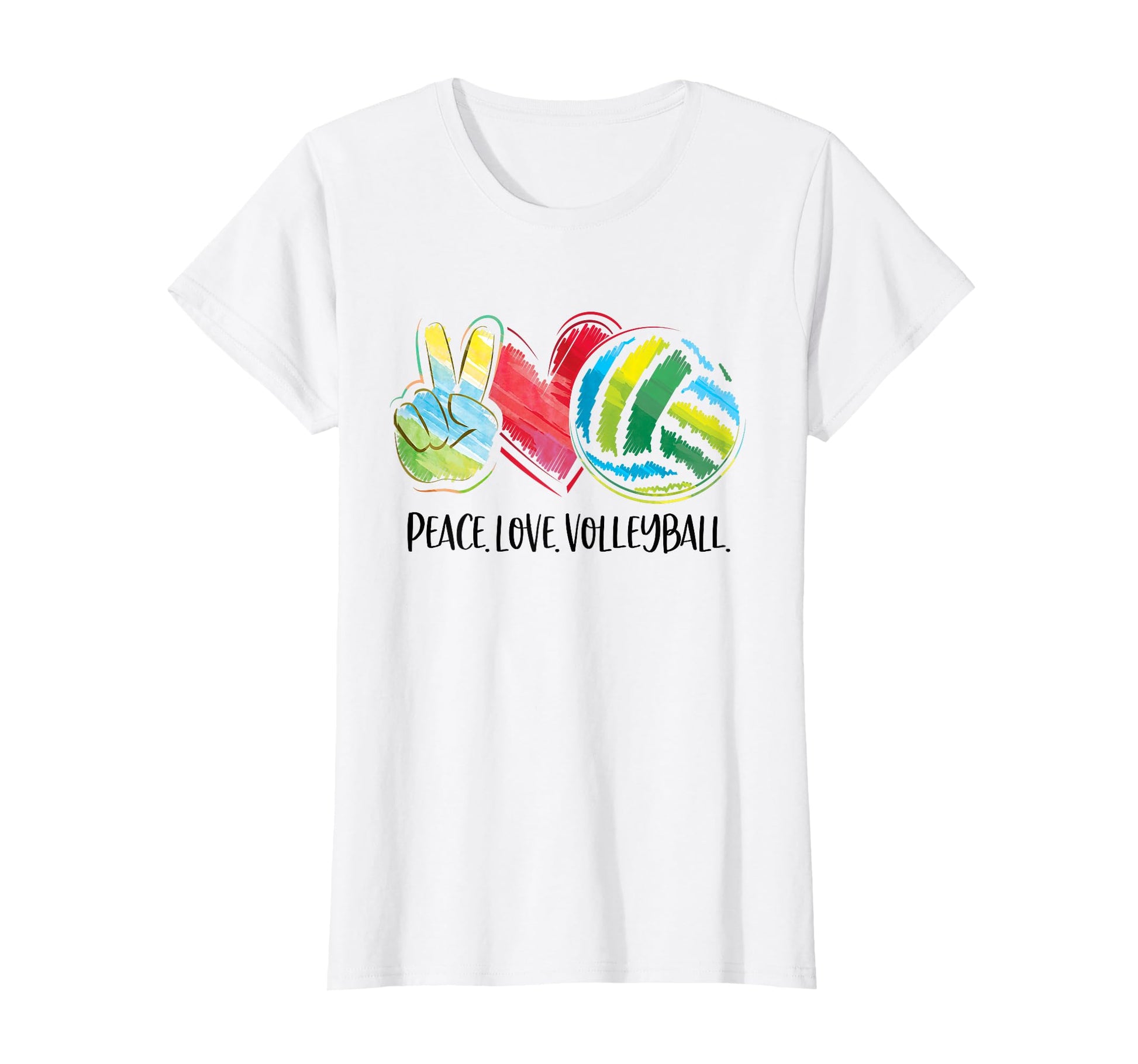 Volleyball Mom Volleyball Player Peace T-Shirt - Graphic Print Men Women - T-Shirt, Sweatshirt, Hoodie