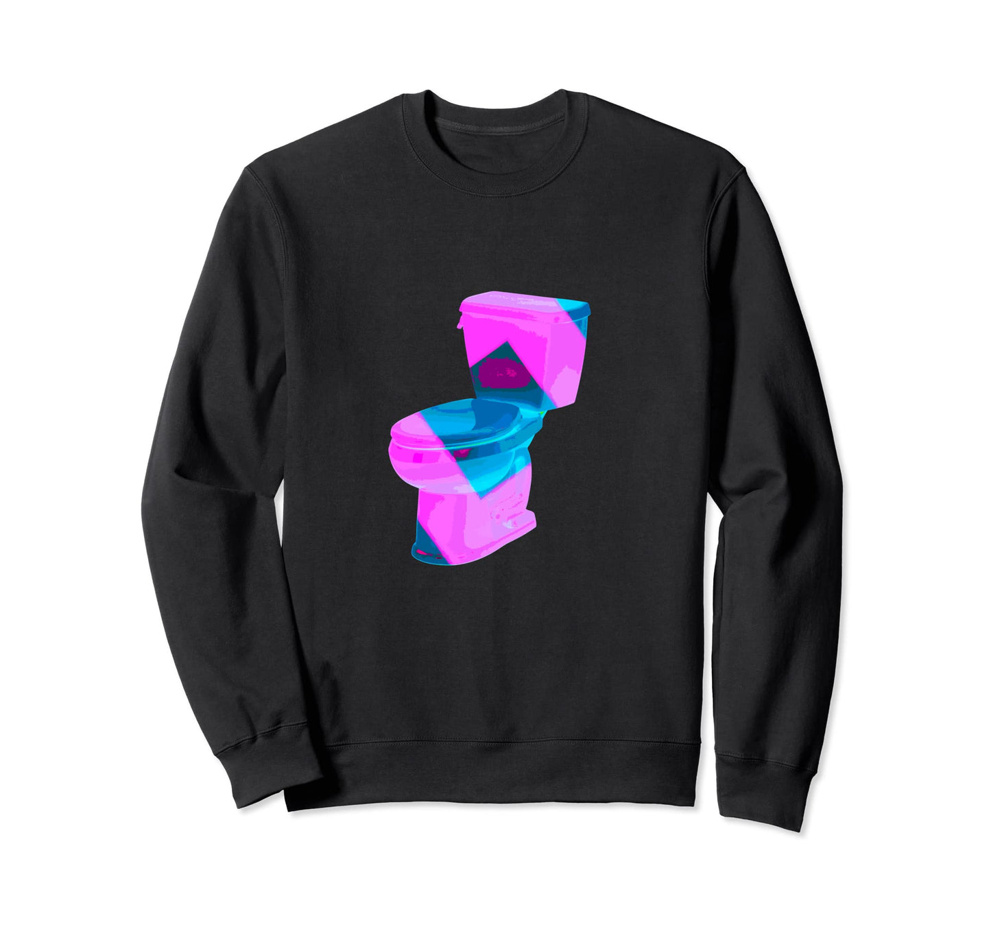 Aesthetic Vaporwave Toilet Funny Sweatshirt - Trendy Graphic Men Women - T-Shirt, Sweatshirt, Hoodie
