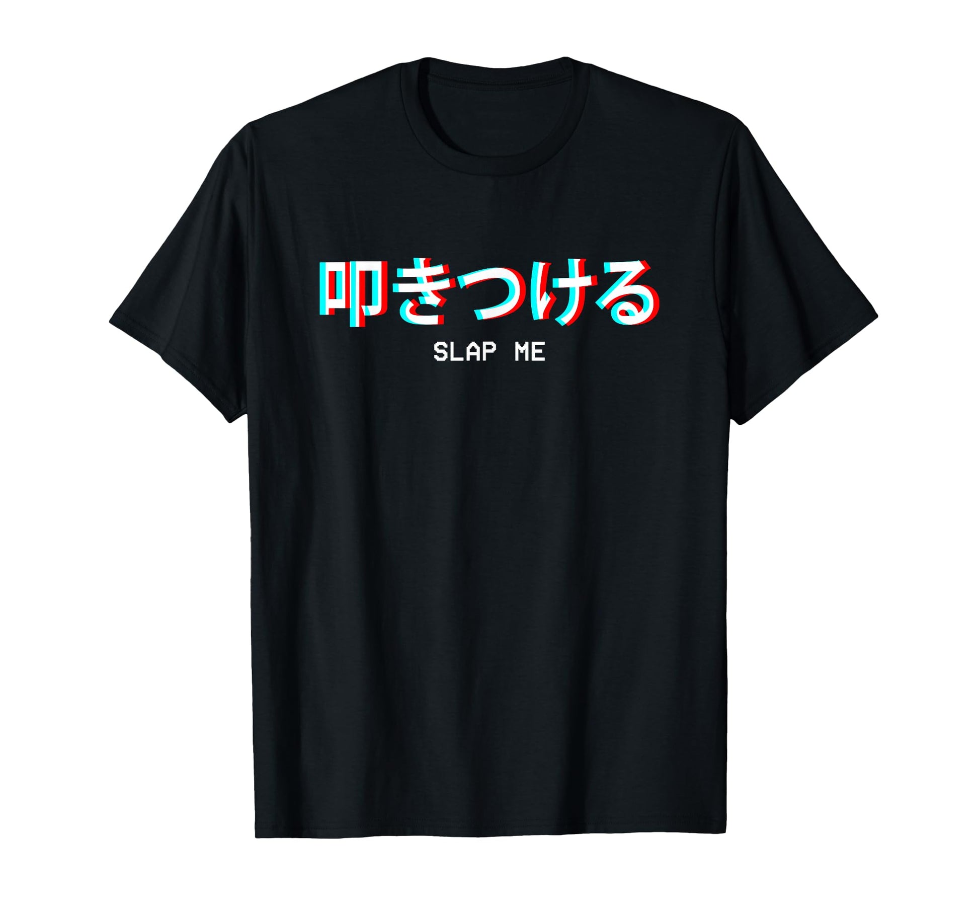 Slap Me Japanese Vaporwave Aesthetic T-Shirt - Custom Art Print for Adults - T-Shirt, Sweatshirt, Hoodie