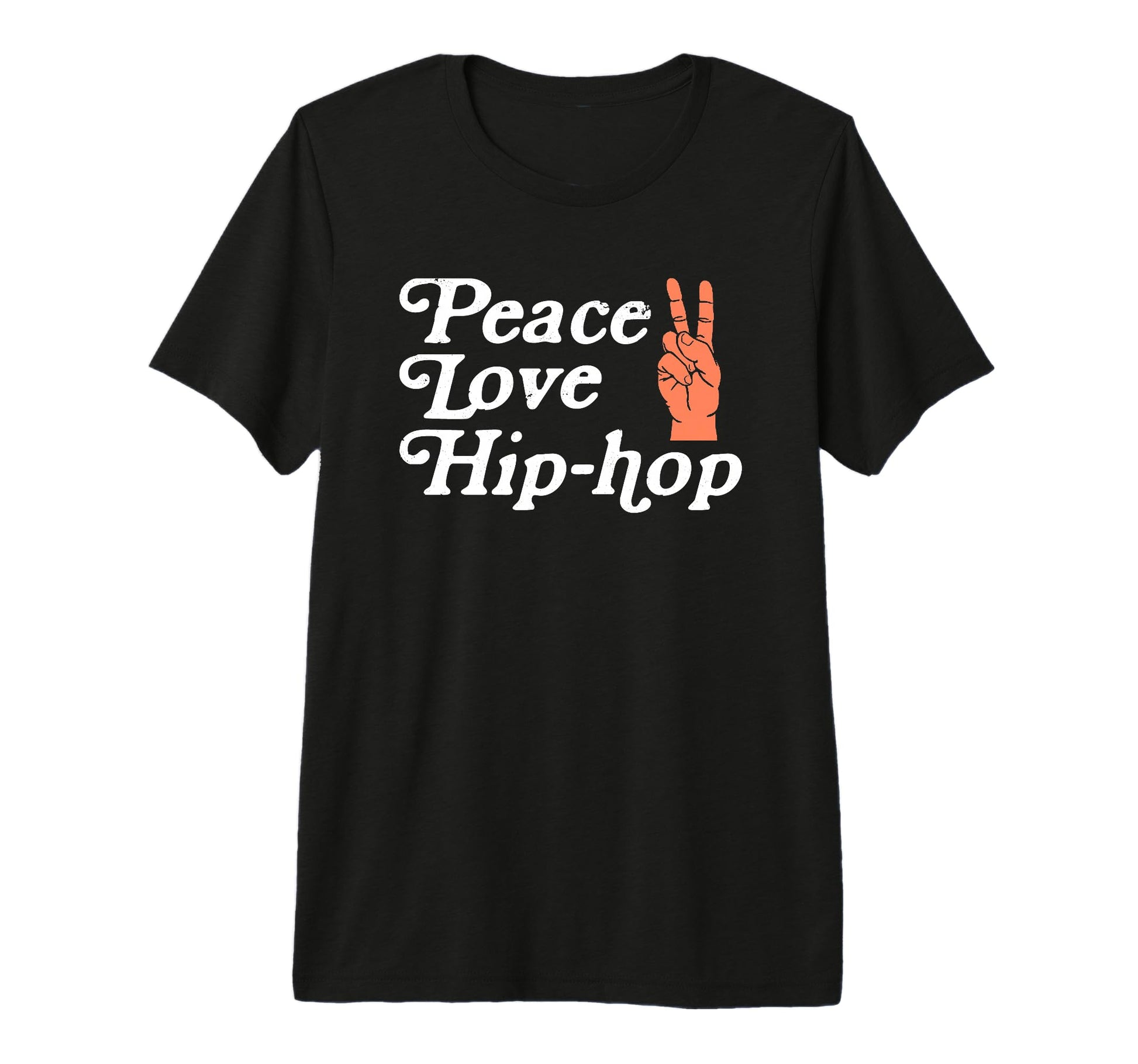 Peace Love Hip Hop Old School Rap Peace T-Shirt - Graphic Print Unisex - T-Shirt, Sweatshirt, Hoodie