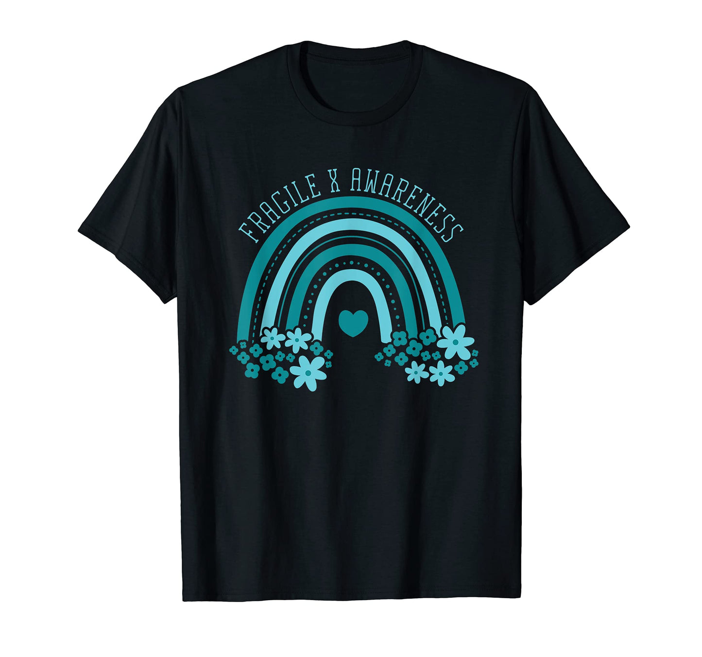 Fragile X Awareness Month Rainbow X T-Shirt - Novelty Apparel Unisex - T-Shirt, Sweatshirt, Hoodie