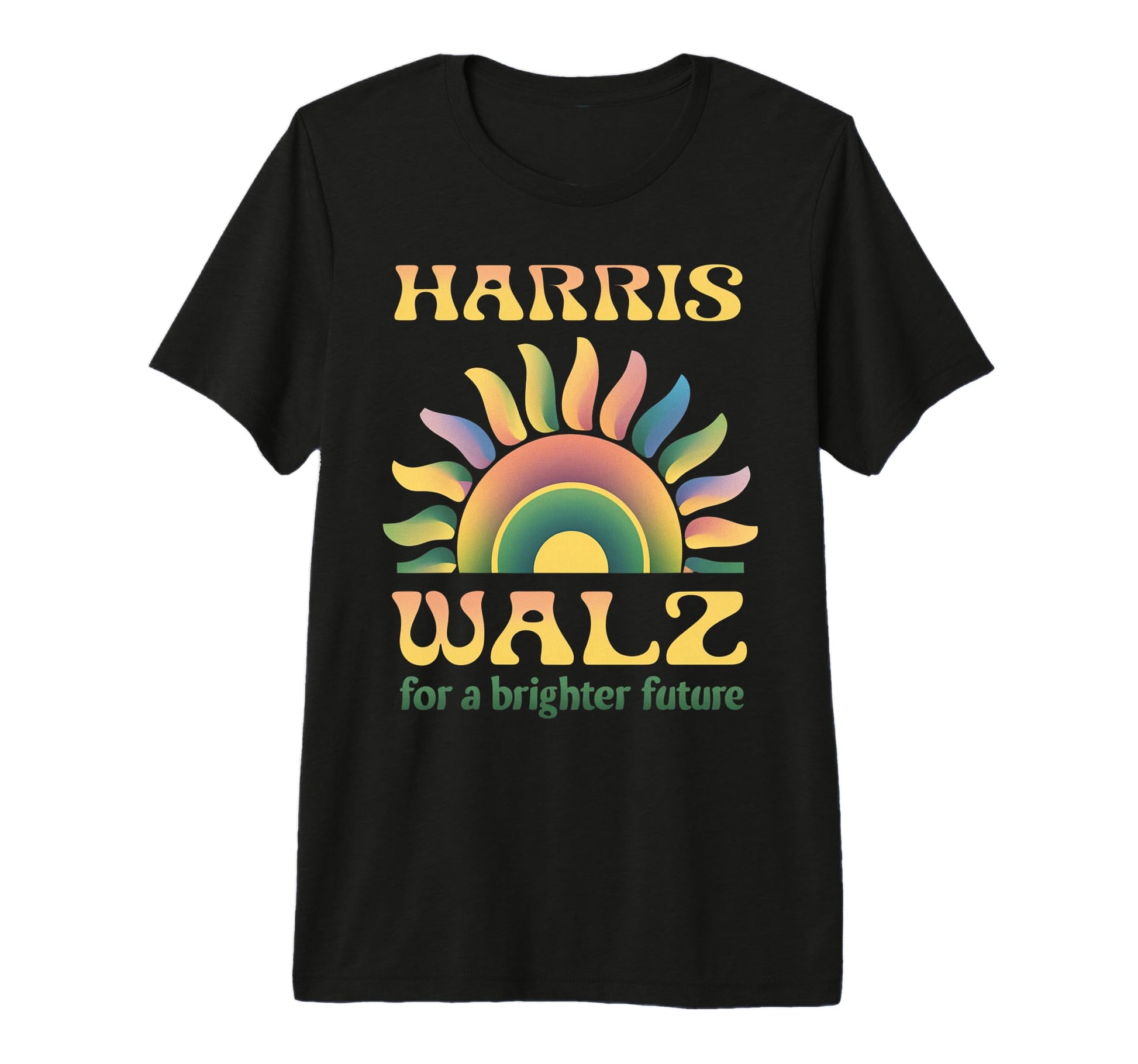 Boho Harris Walz Brighter Tomorrow Tri T-Shirt - Custom Art Print Unisex - T-Shirt, Sweatshirt, Hoodie