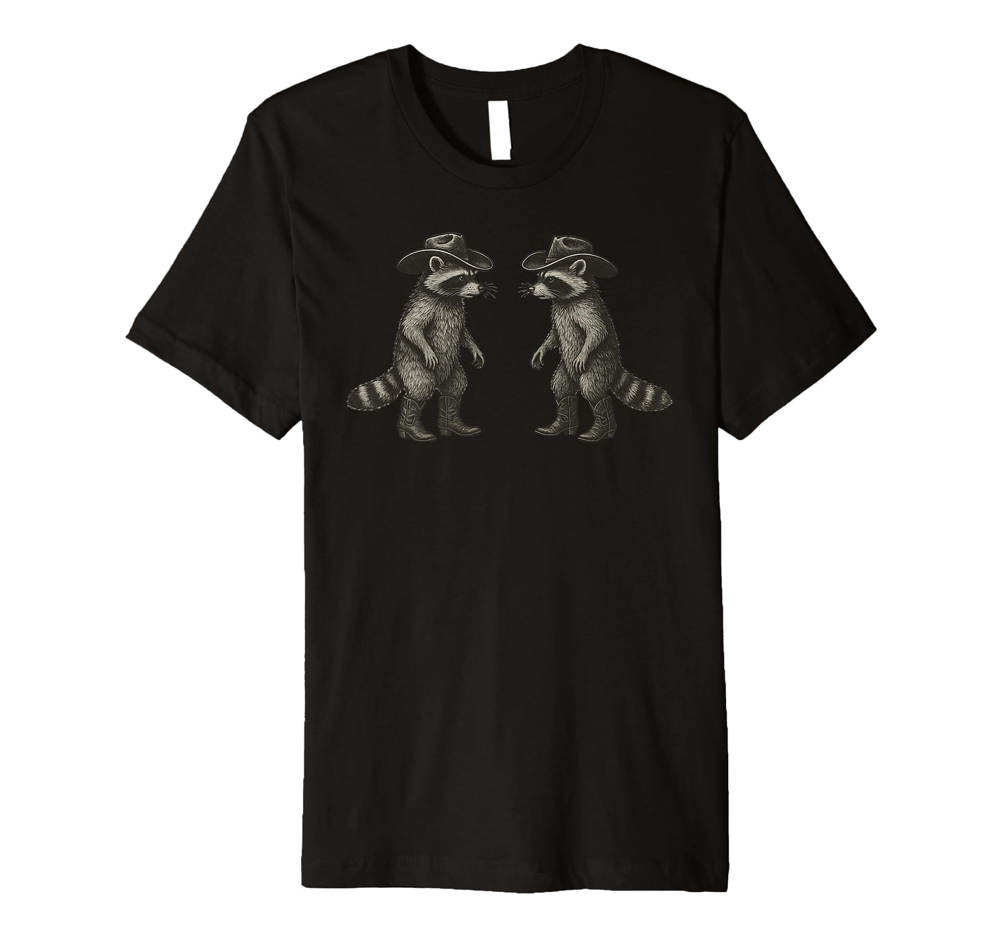 Funny Raccoons Cowboy Raccoon T-Shirt - Aesthetic Graphic Unisex - T-Shirt, Sweatshirt, Hoodie