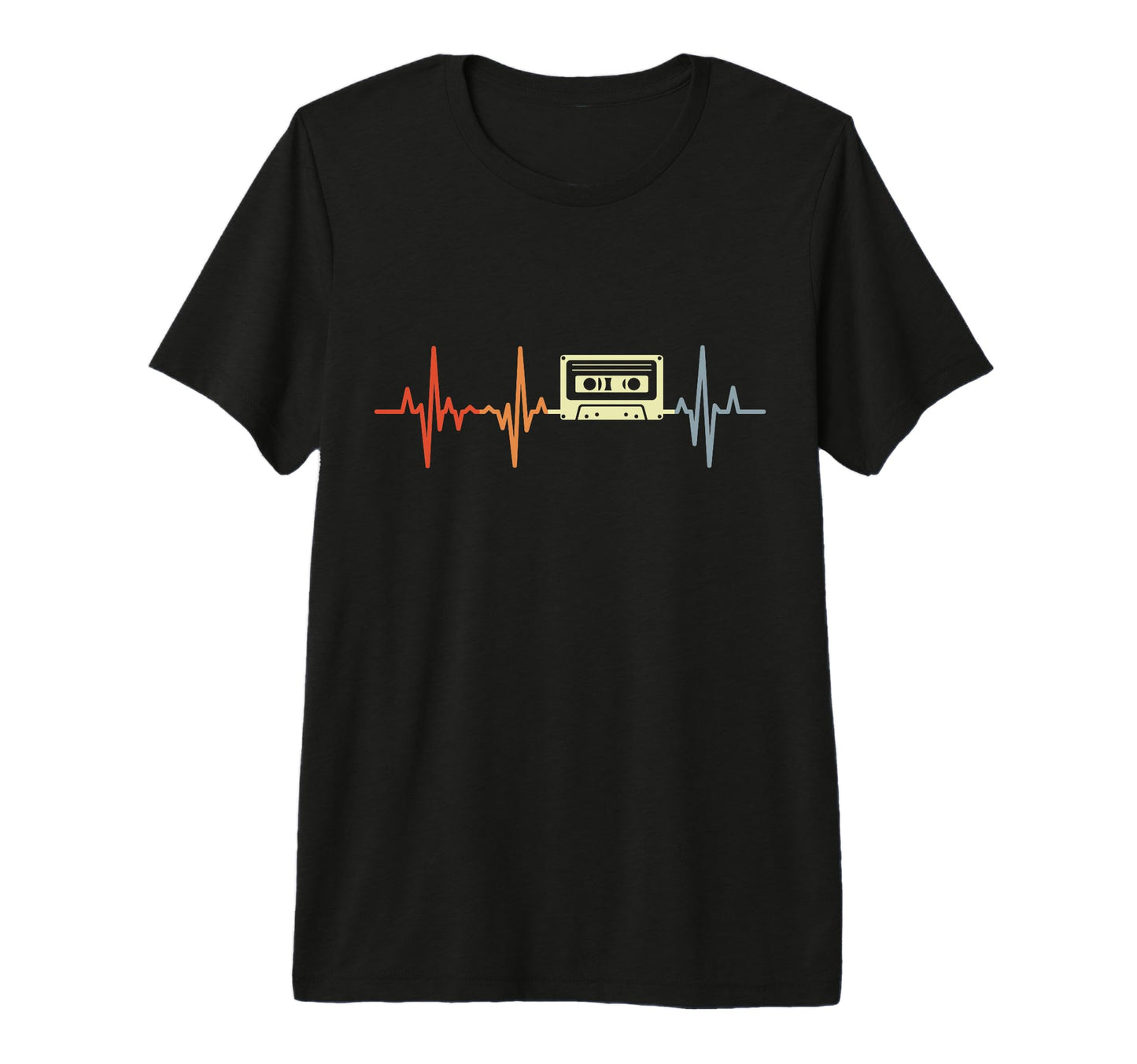 Heartline 80S Cassette Tape T-Shirt - Streetwear Style for Adults - T-Shirt, Sweatshirt, Hoodie