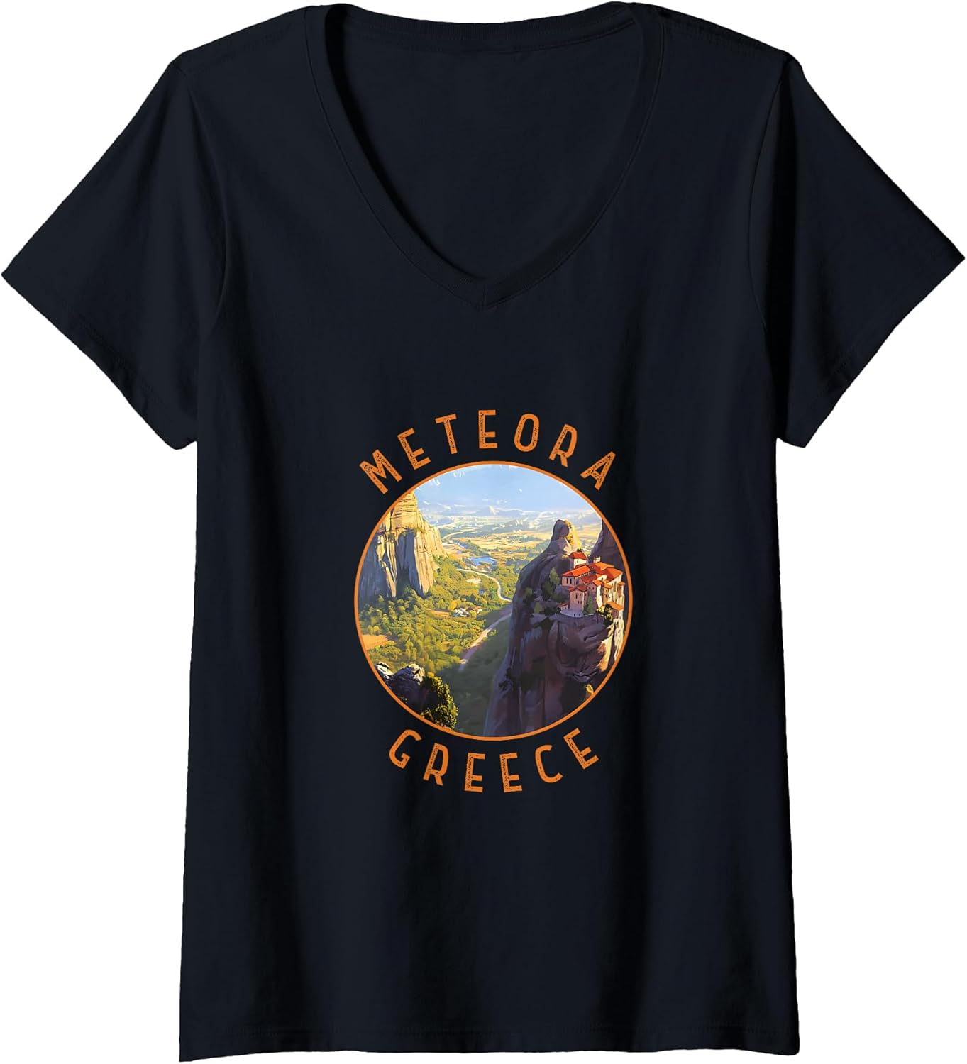 Meteora Greece Travel Souvenir Merch - Adult & Kids T-Shirts, Sweatshirts & Hoodies apparel design preview 1